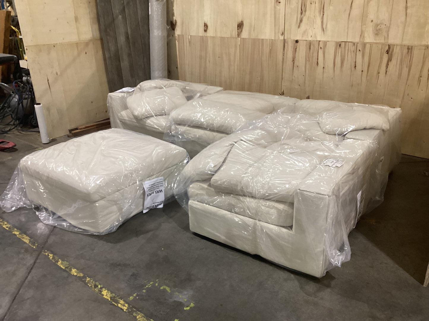 NSW MT24532 Salsie MK II Modular 2*Corner+2*Armless+Ottoman Dalton Natural