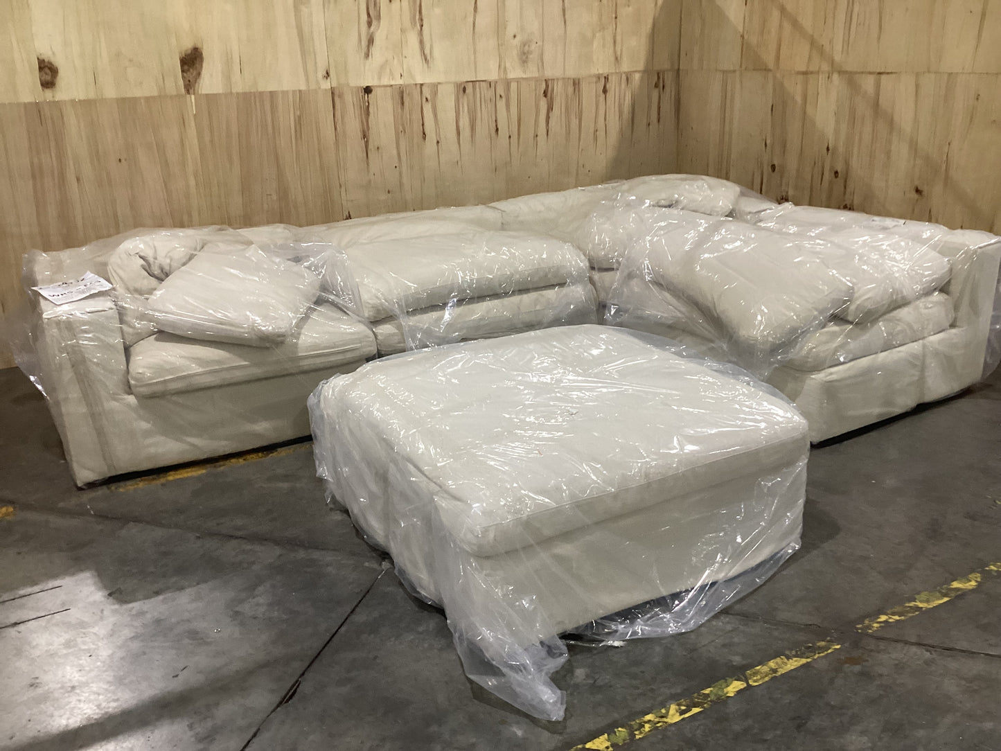 NSW MT24532 Salsie MK II Modular 2*Corner+2*Armless+Ottoman Dalton Natural