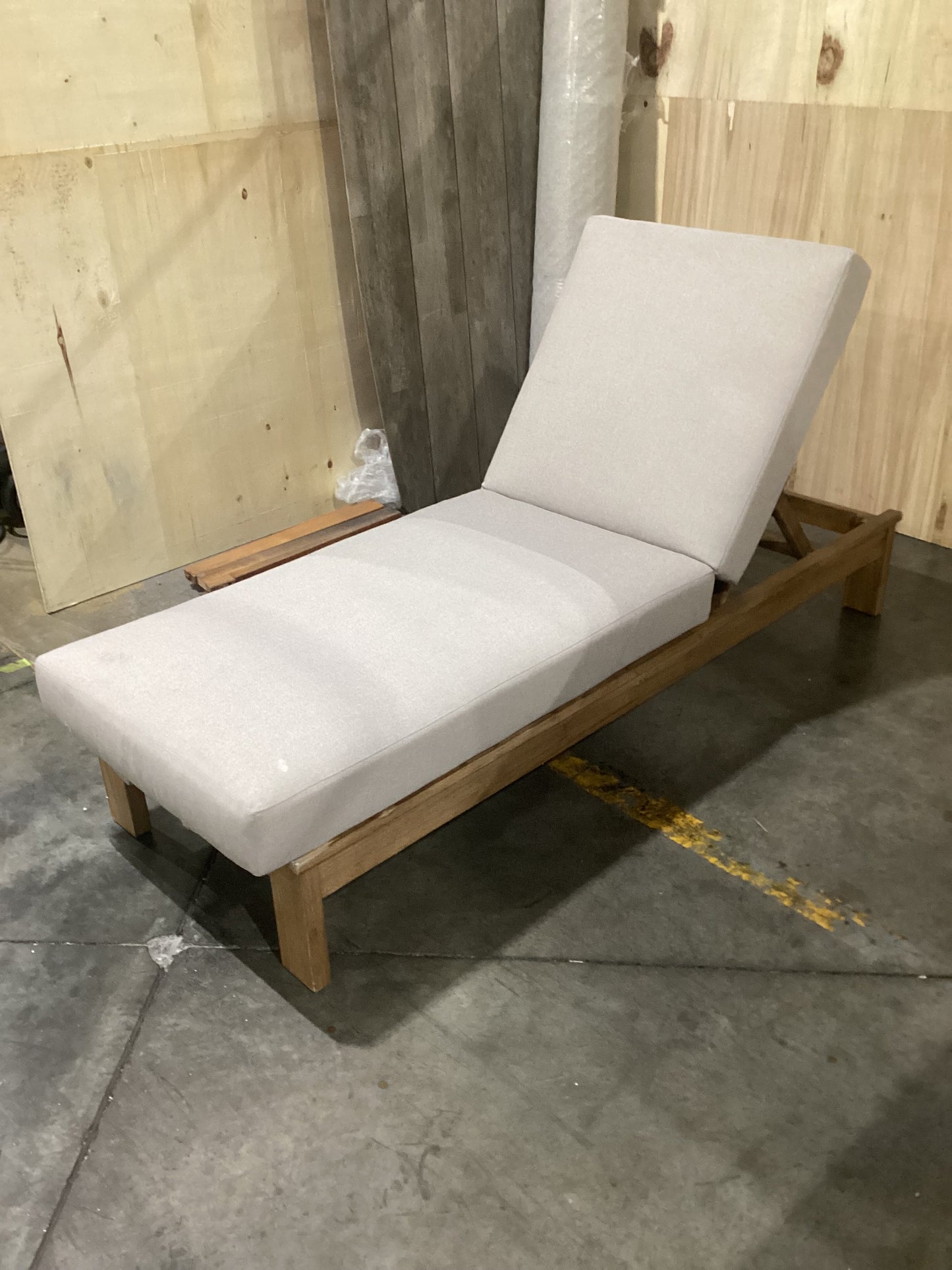 NSW CLN10827 Cannes Outdoor Sun Lounger Small Acacia Natural MKII