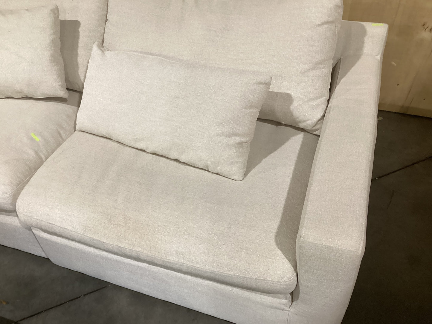 NSW MT24537 Loft Modular 1.5S RAF+Ottoman+Storage Rmrest + Armless 1.5S LAF Sancy Ivory (Copy)