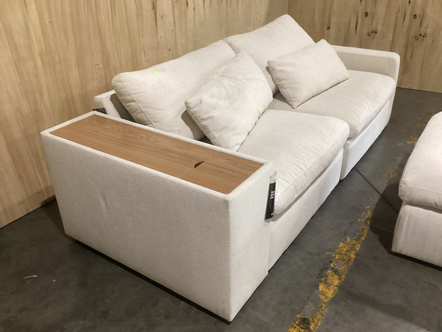 NSW MT24537 Loft Modular 1.5S RAF+Ottoman+Storage Rmrest + Armless 1.5S LAF Sancy Ivory (Copy)