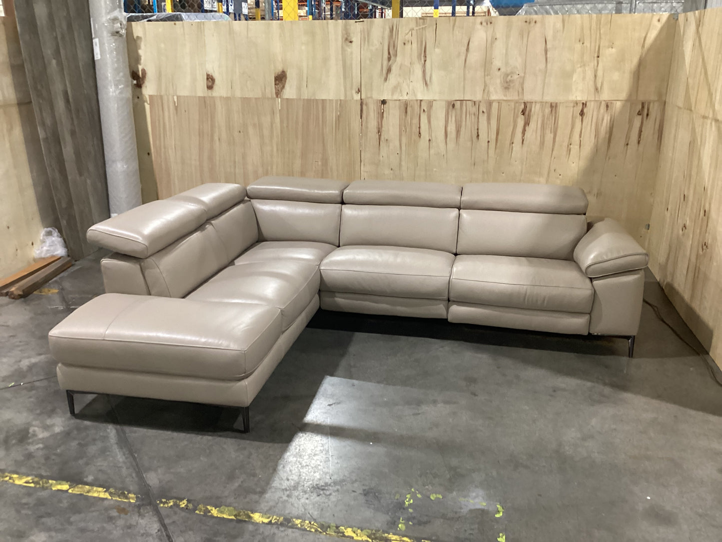 NSW MT24538 Cora Recliner Modular Corner Terminal LAF+3S RAF Torello Tan (1 Motion)