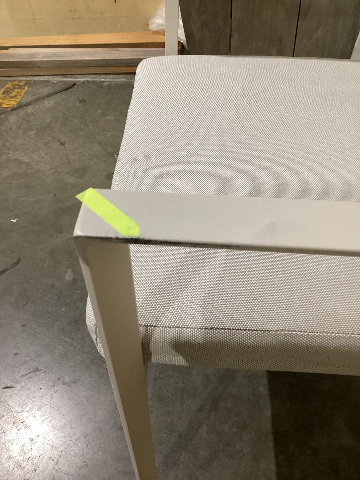 NSW CLN10854 Ataman Outdoor Dining Chair Aluminium Off White