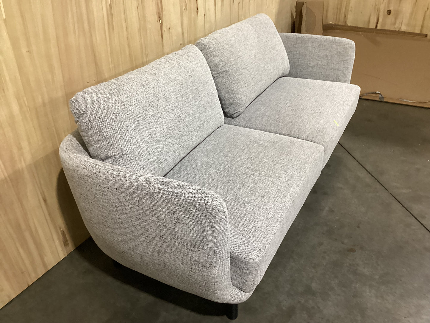 NSW PRN20336 Cleo Sofa 3S Black Leg Hervey Pepper