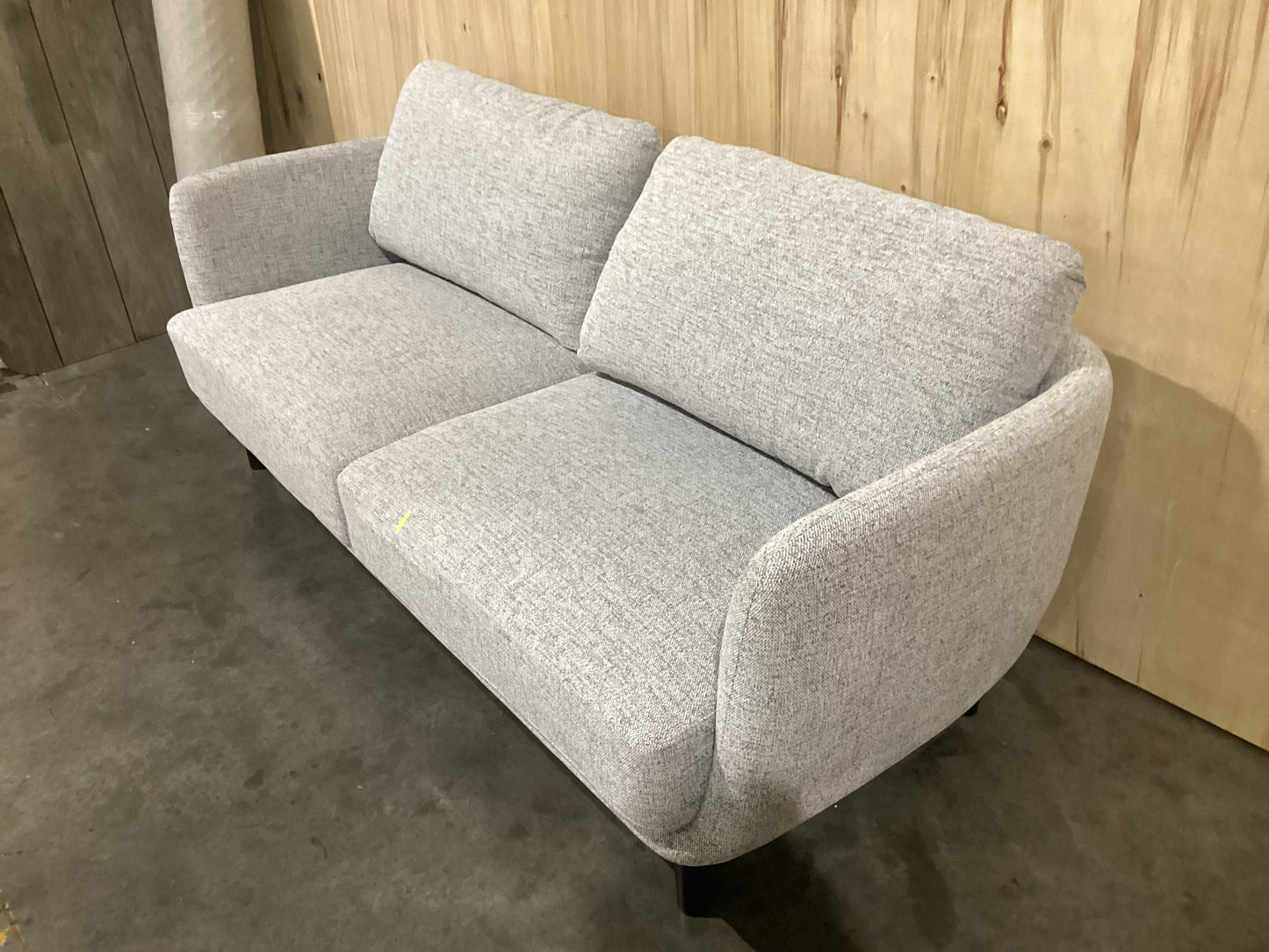 NSW PRN20336 Cleo Sofa 3S Black Leg Hervey Pepper