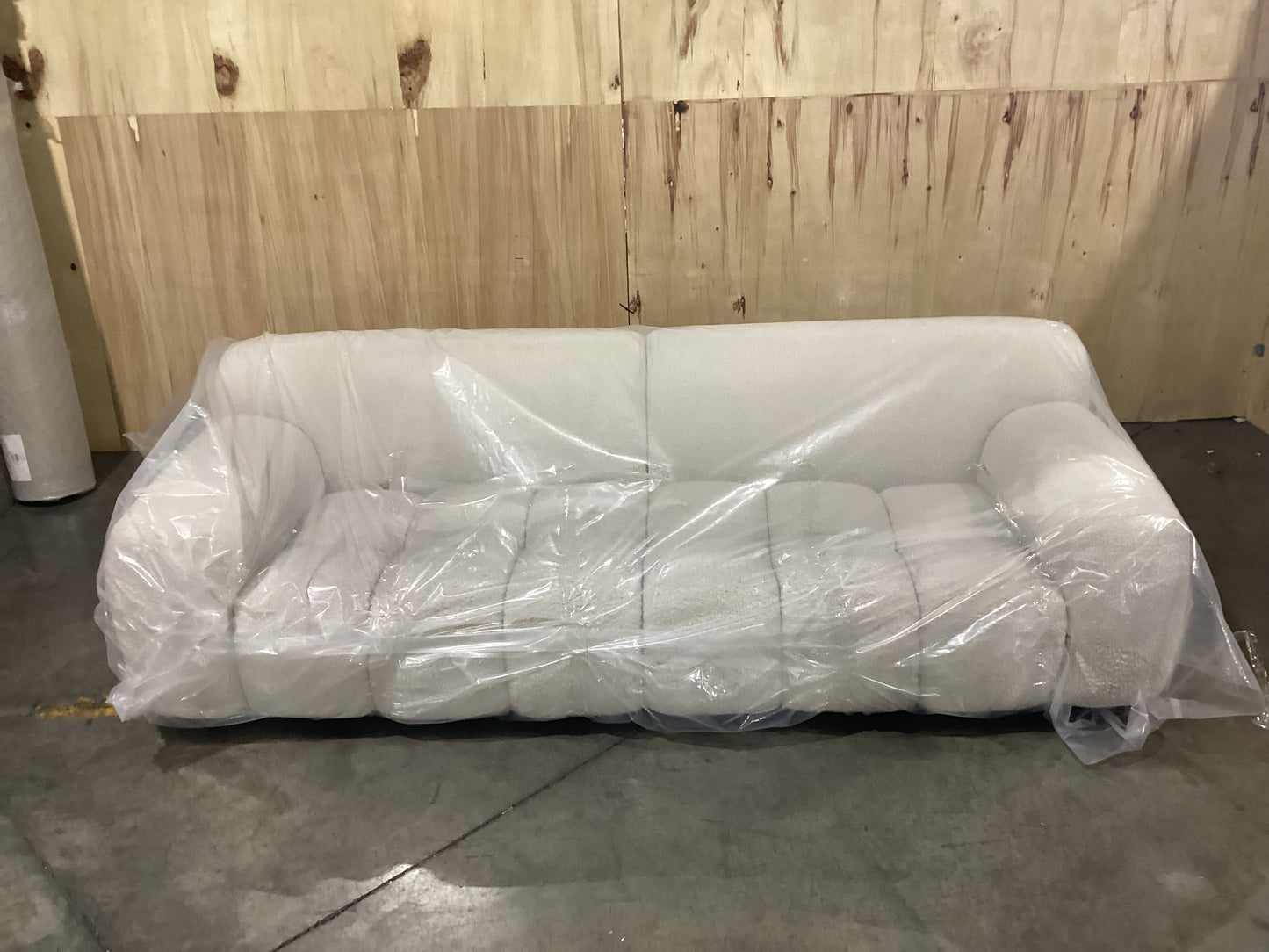 NSW CLN20965 Aero Sofa 3S Jacquard Boucle Cream