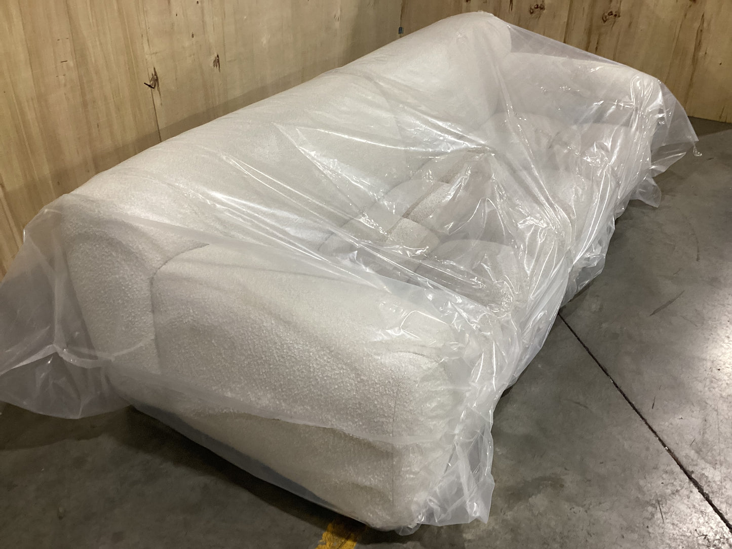 NSW CLN20965 Aero Sofa 3S Jacquard Boucle Cream