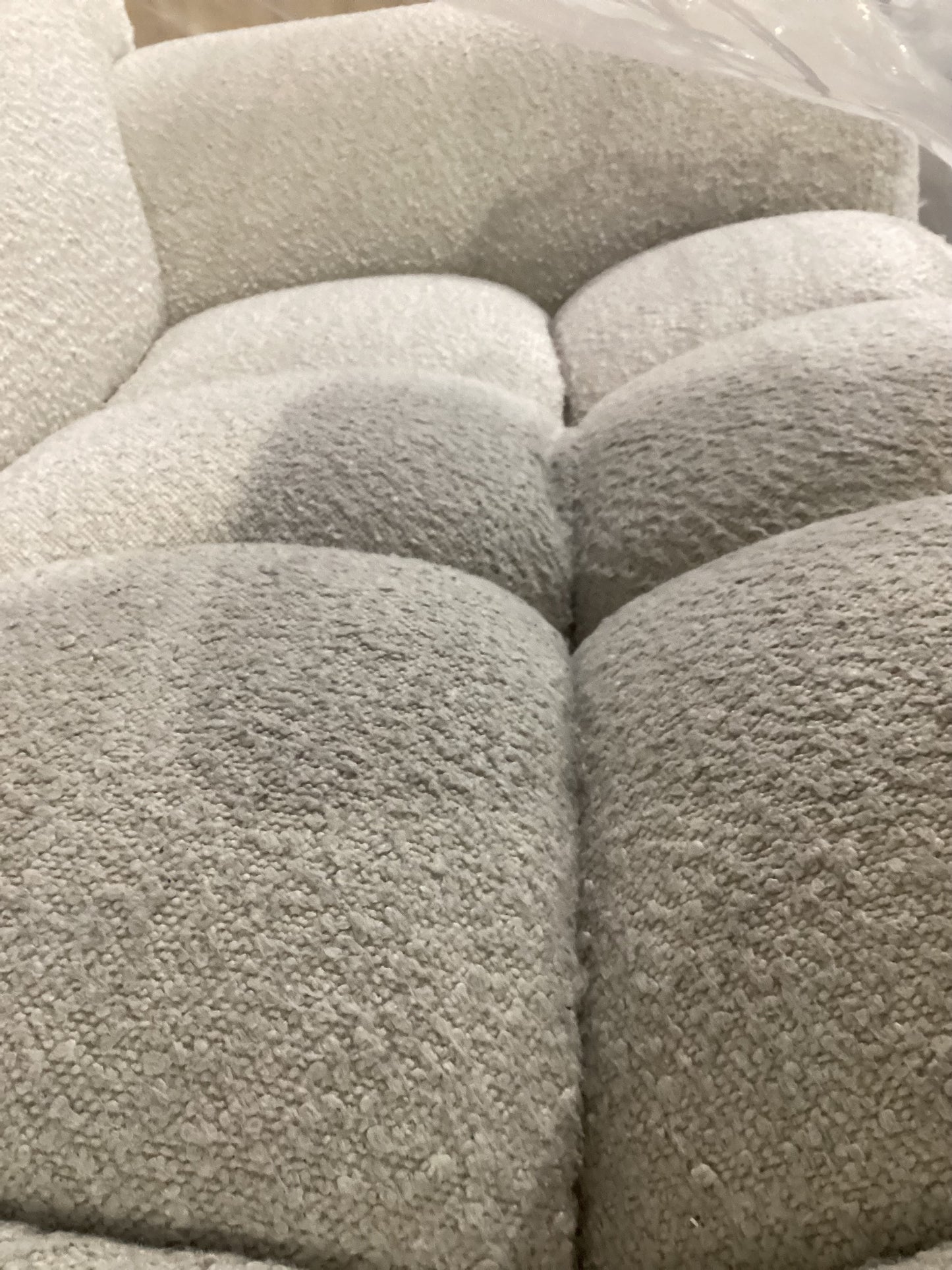 NSW CLN20965 Aero Sofa 3S Jacquard Boucle Cream