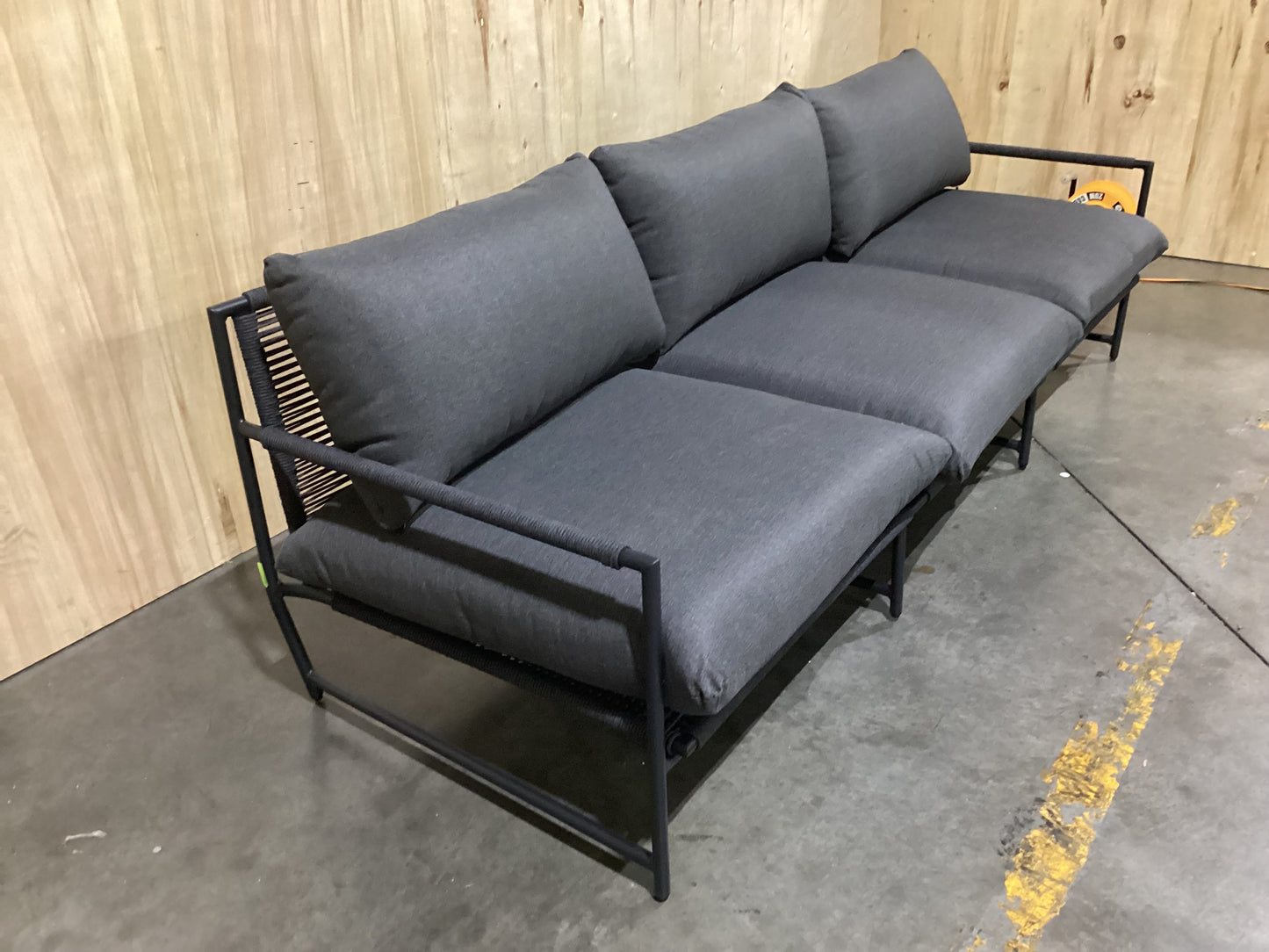 NSW CLN10861 Leyton Outdoor Sofa 3S Black