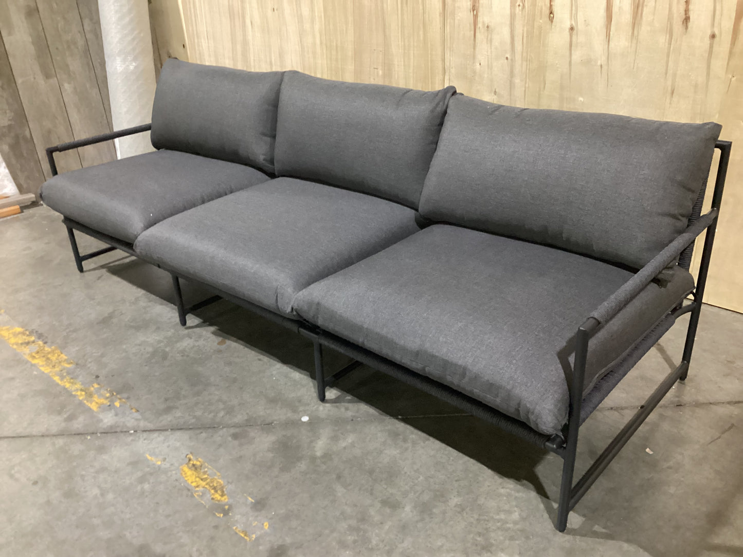 NSW CLN10861 Leyton Outdoor Sofa 3S Black