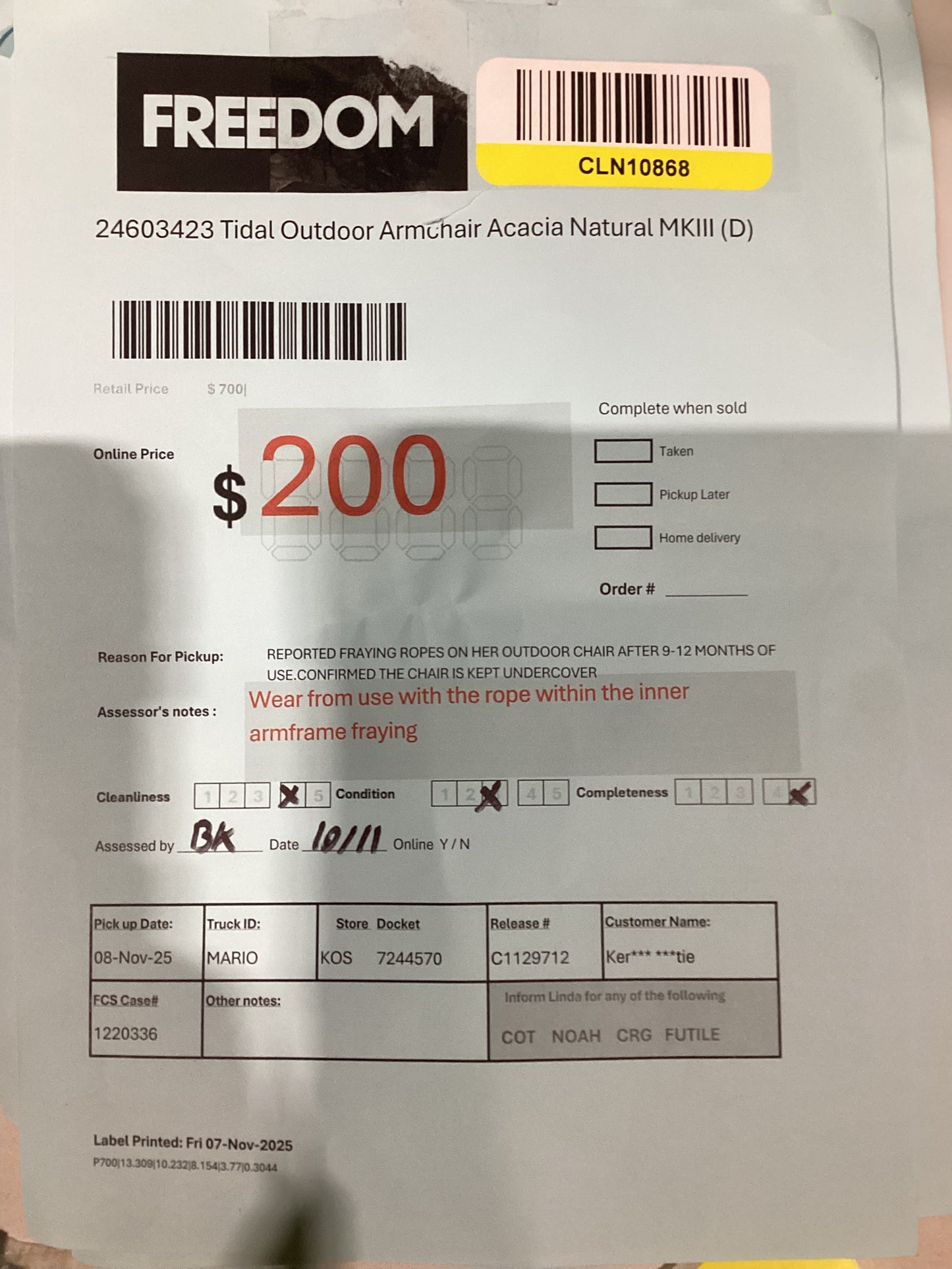 NSW CLN10868 Tidal Outdoor Armchair Acacia Natural MKIII