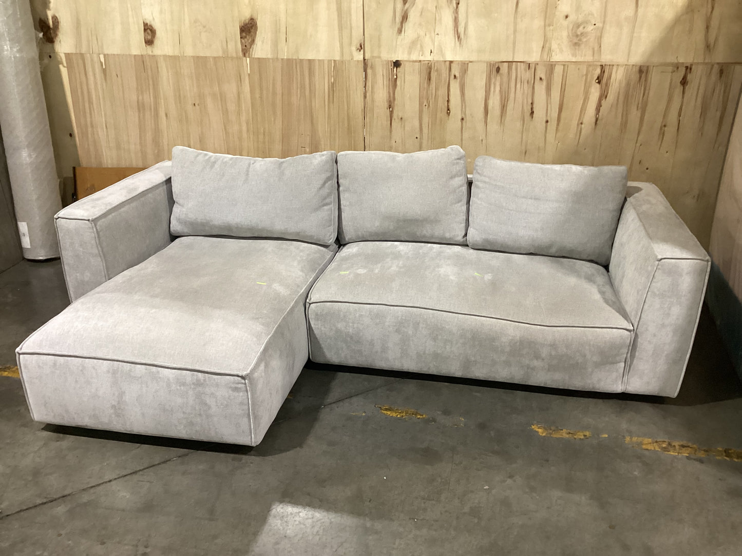 NSW MT24554 Apartment 02 Modular 2S RAF+Chaise LAF Glamour Grey