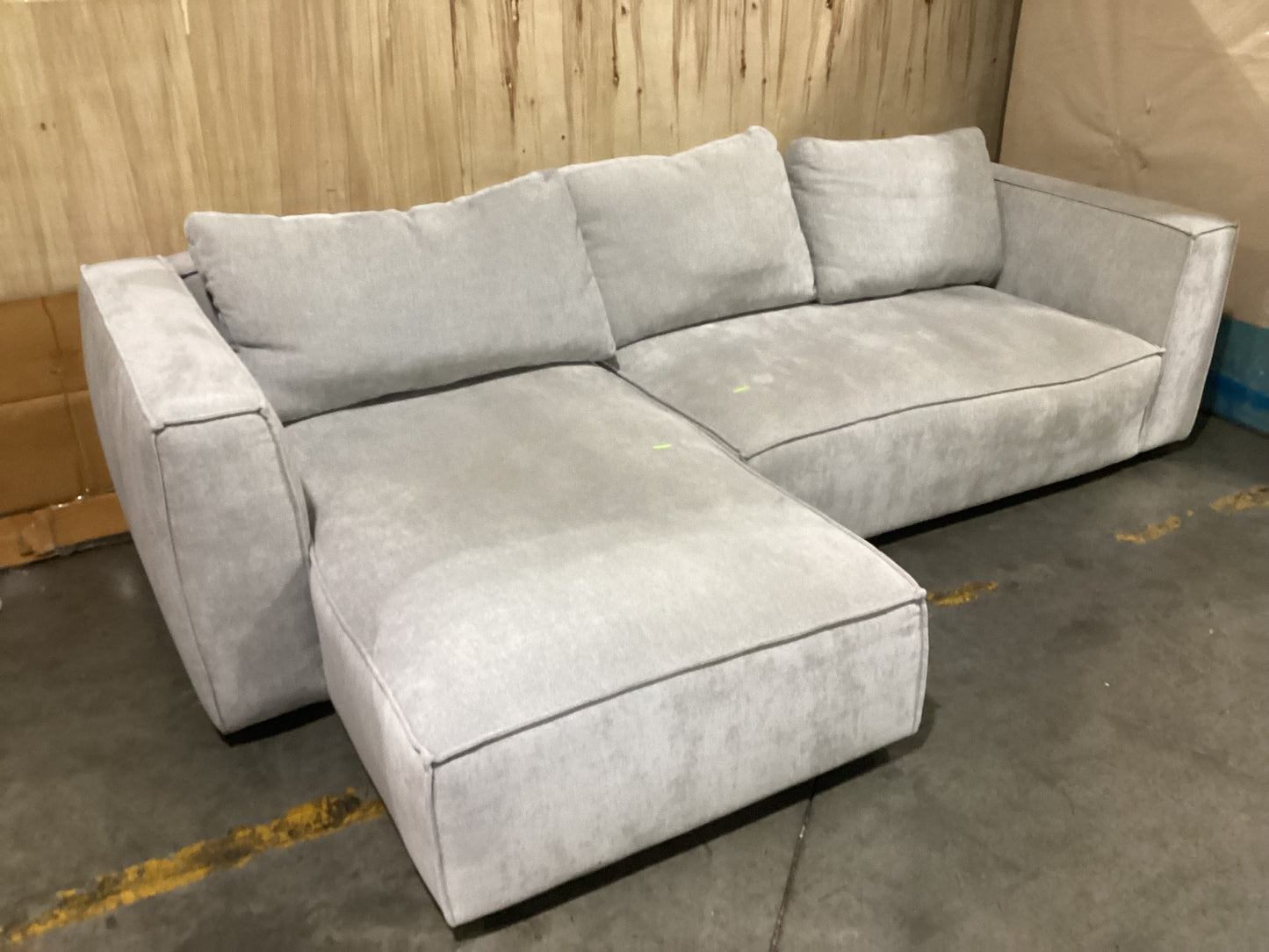 NSW MT24554 Apartment 02 Modular 2S RAF+Chaise LAF Glamour Grey