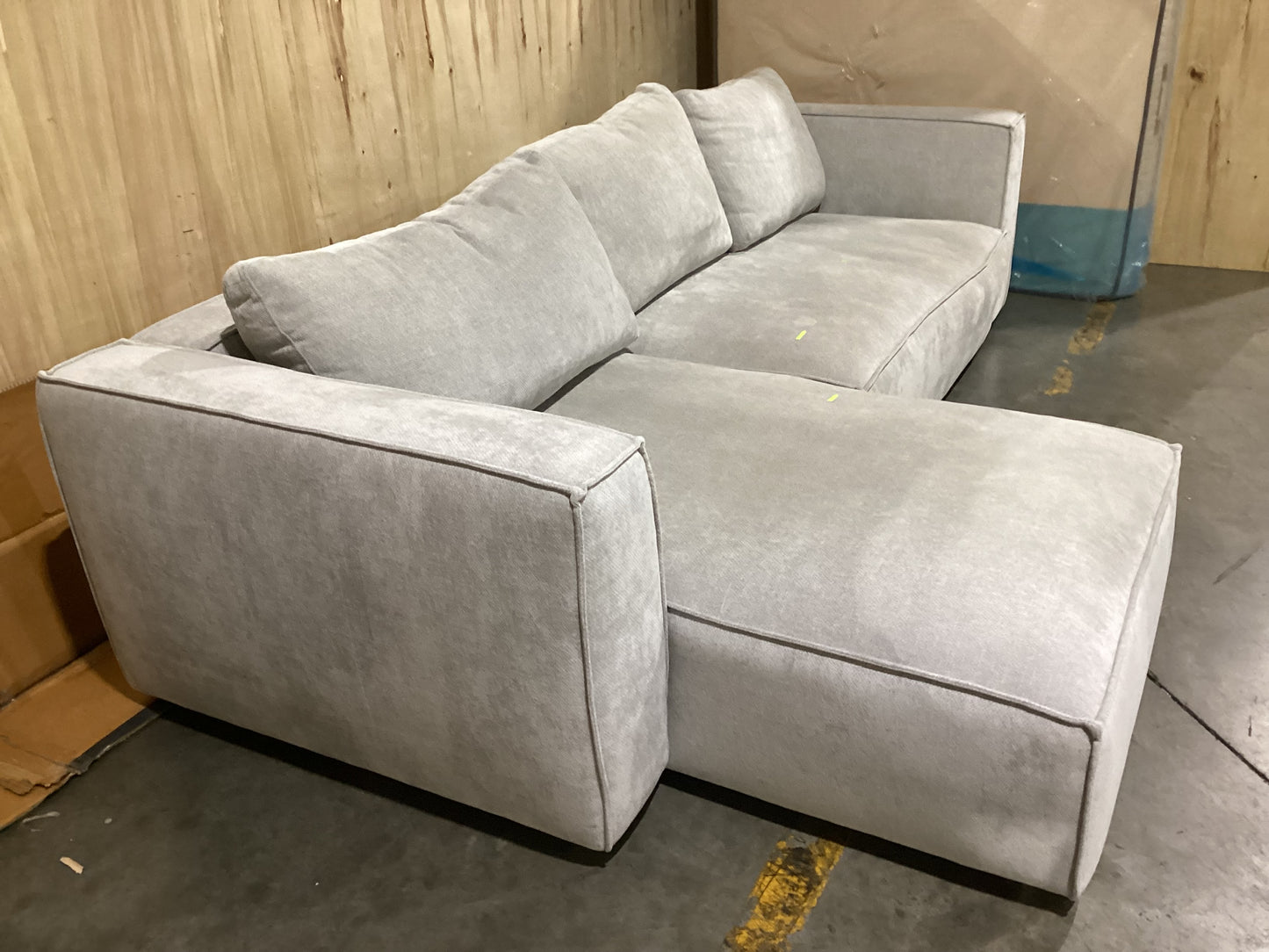 NSW MT24554 Apartment 02 Modular 2S RAF+Chaise LAF Glamour Grey