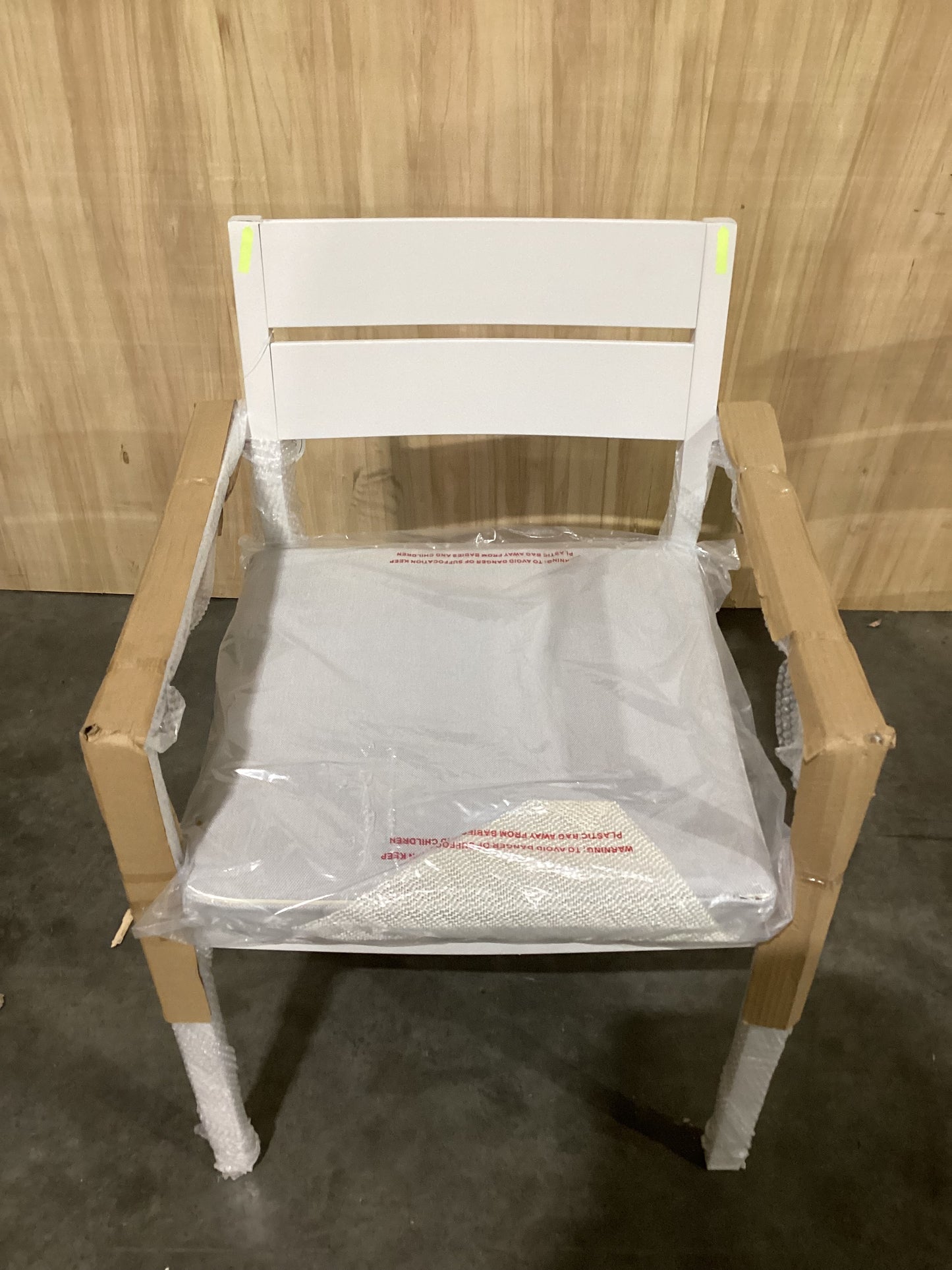 NSW CLN10876 Ataman Dining Chair Aluminium Off White