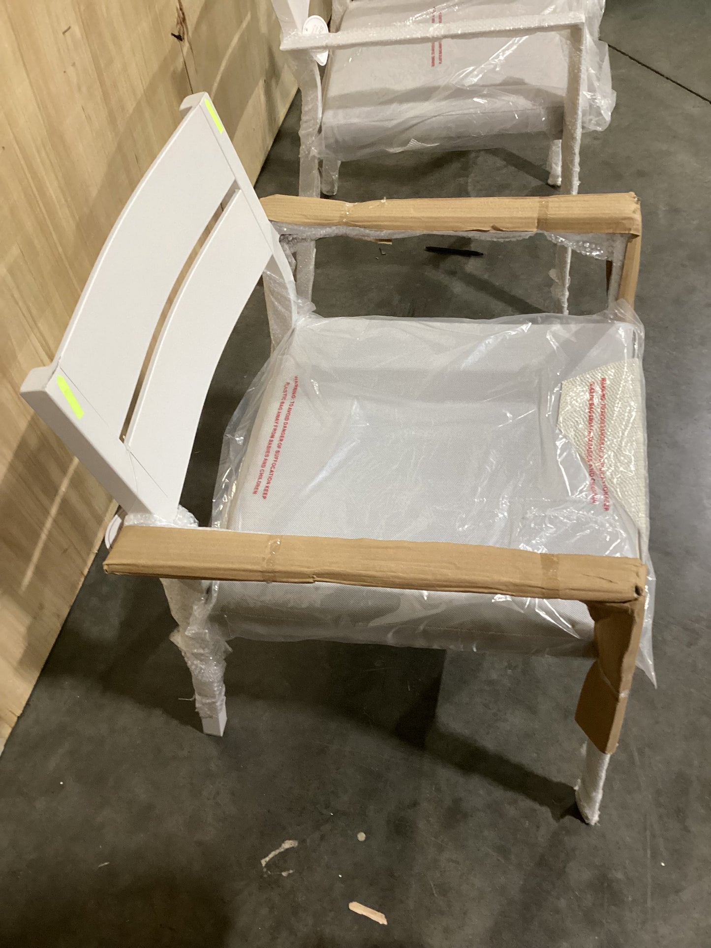 NSW CLN10876 Ataman Dining Chair Aluminium Off White