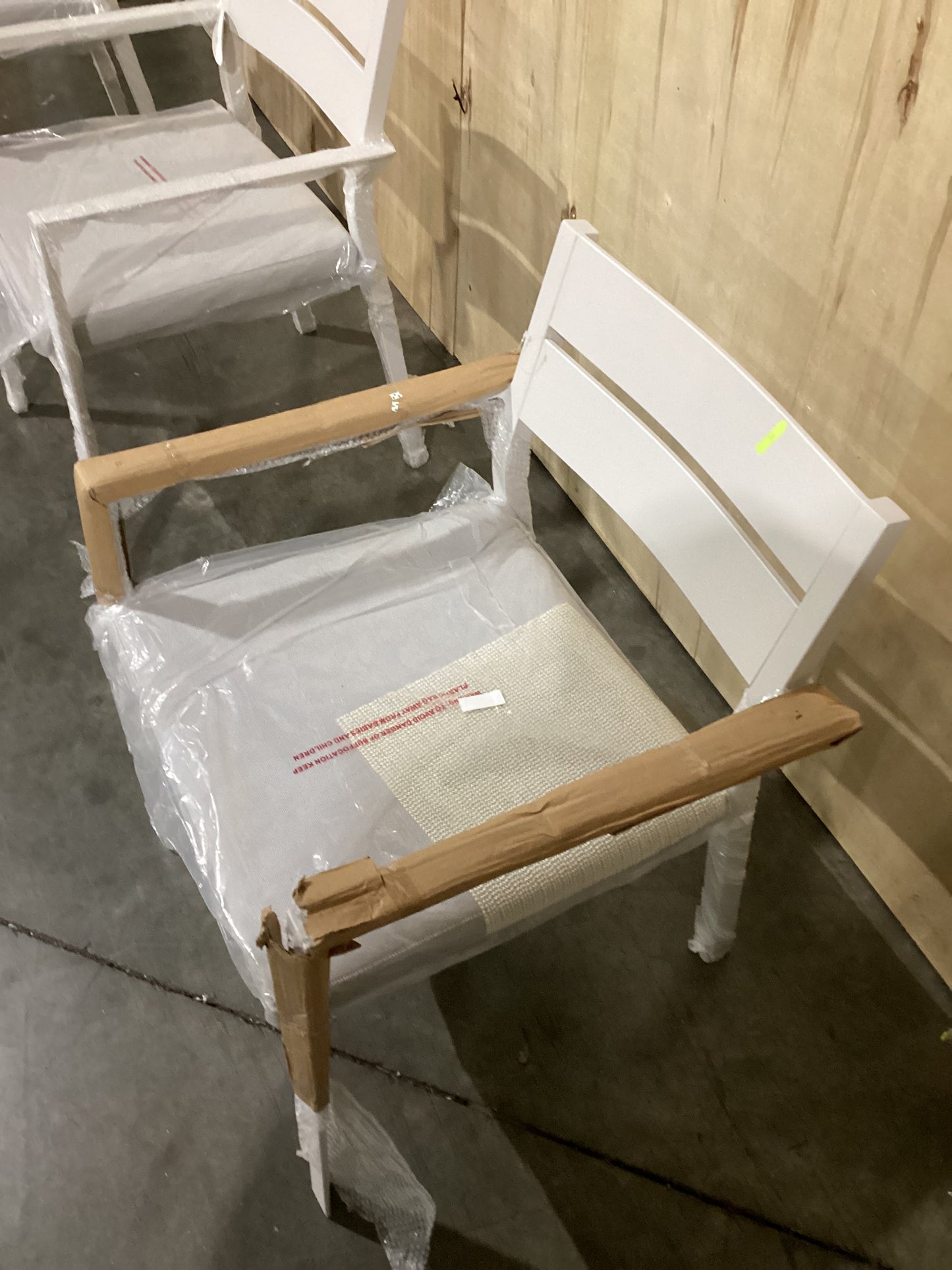 NSW FRI135482 Ataman Dining Chair Aluminium Off White