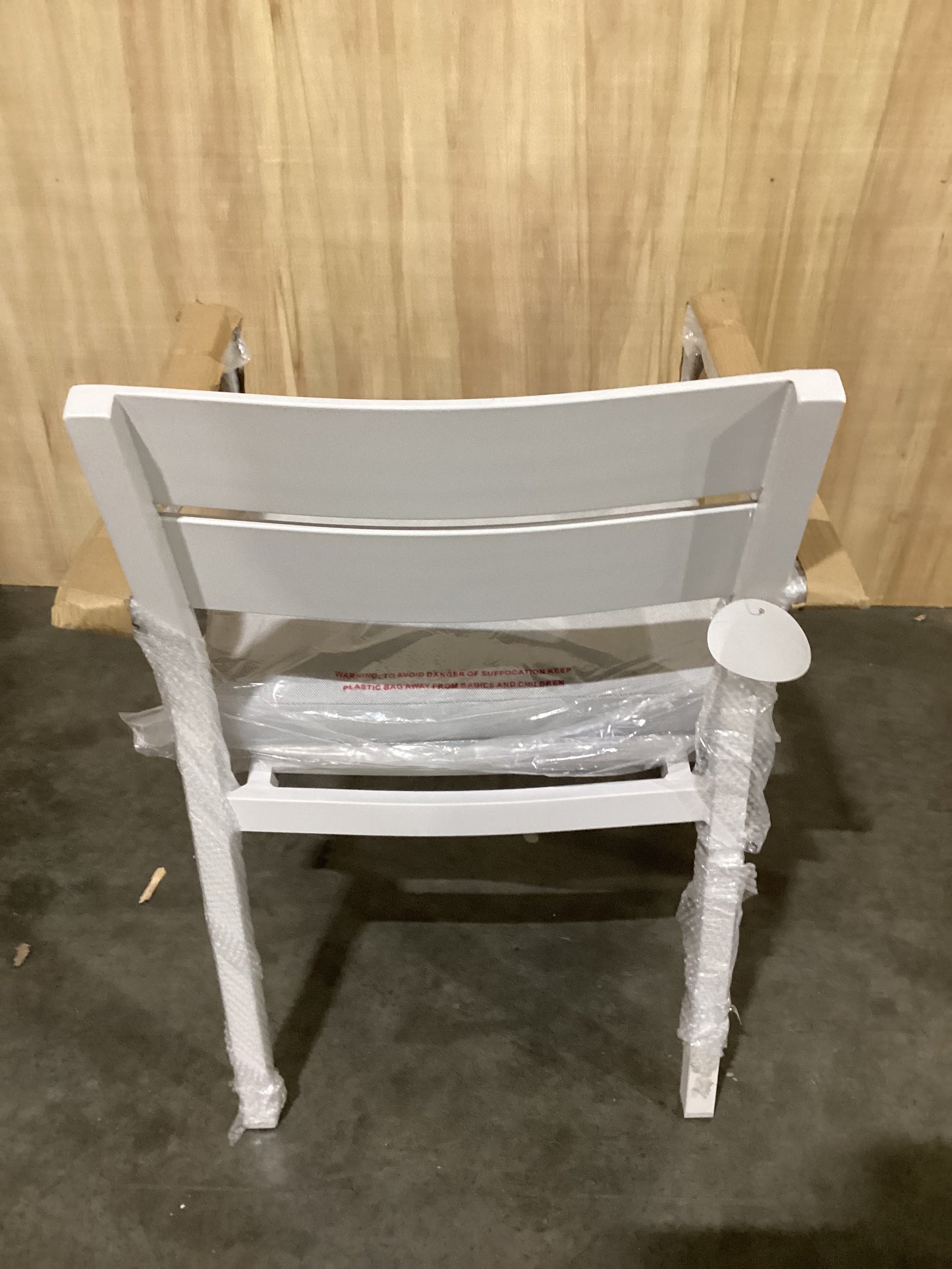 NSW CLN10876 Ataman Dining Chair Aluminium Off White