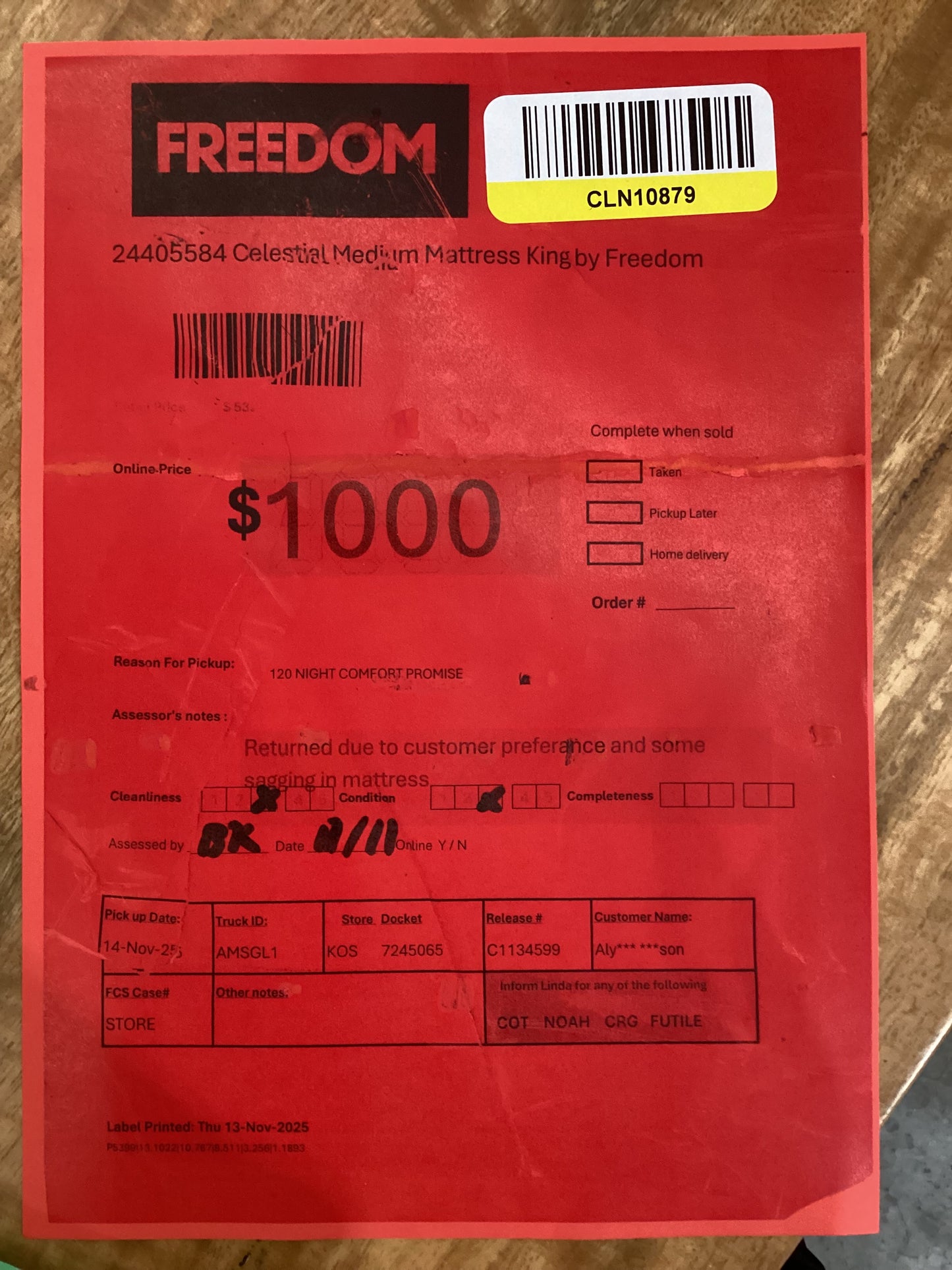 NSW CLN10879 Celestial Medium Mattress King