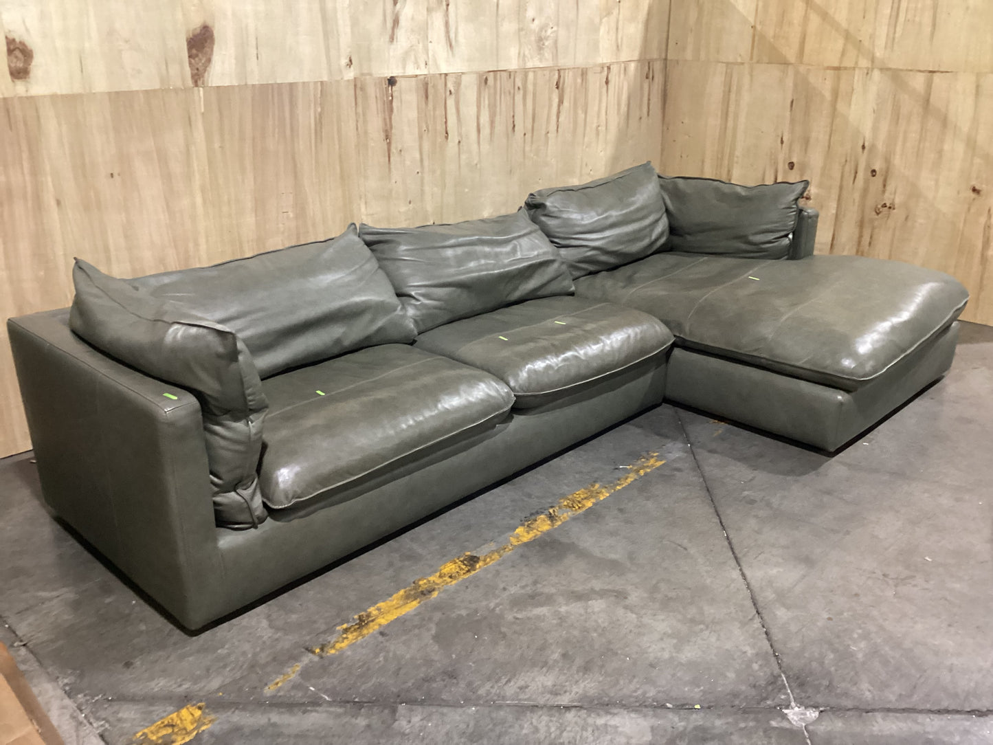 NSW MT24557 Sorrento Modular Chaise RAF+3S LAF Bendigo Green