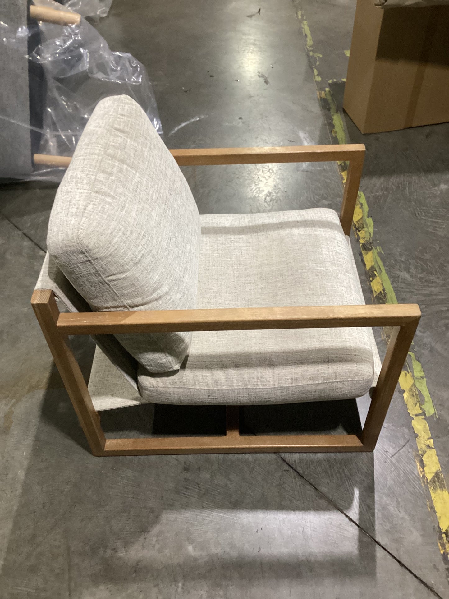 NSW  Cubist Occasional Armchair 1S Creed Vanilla