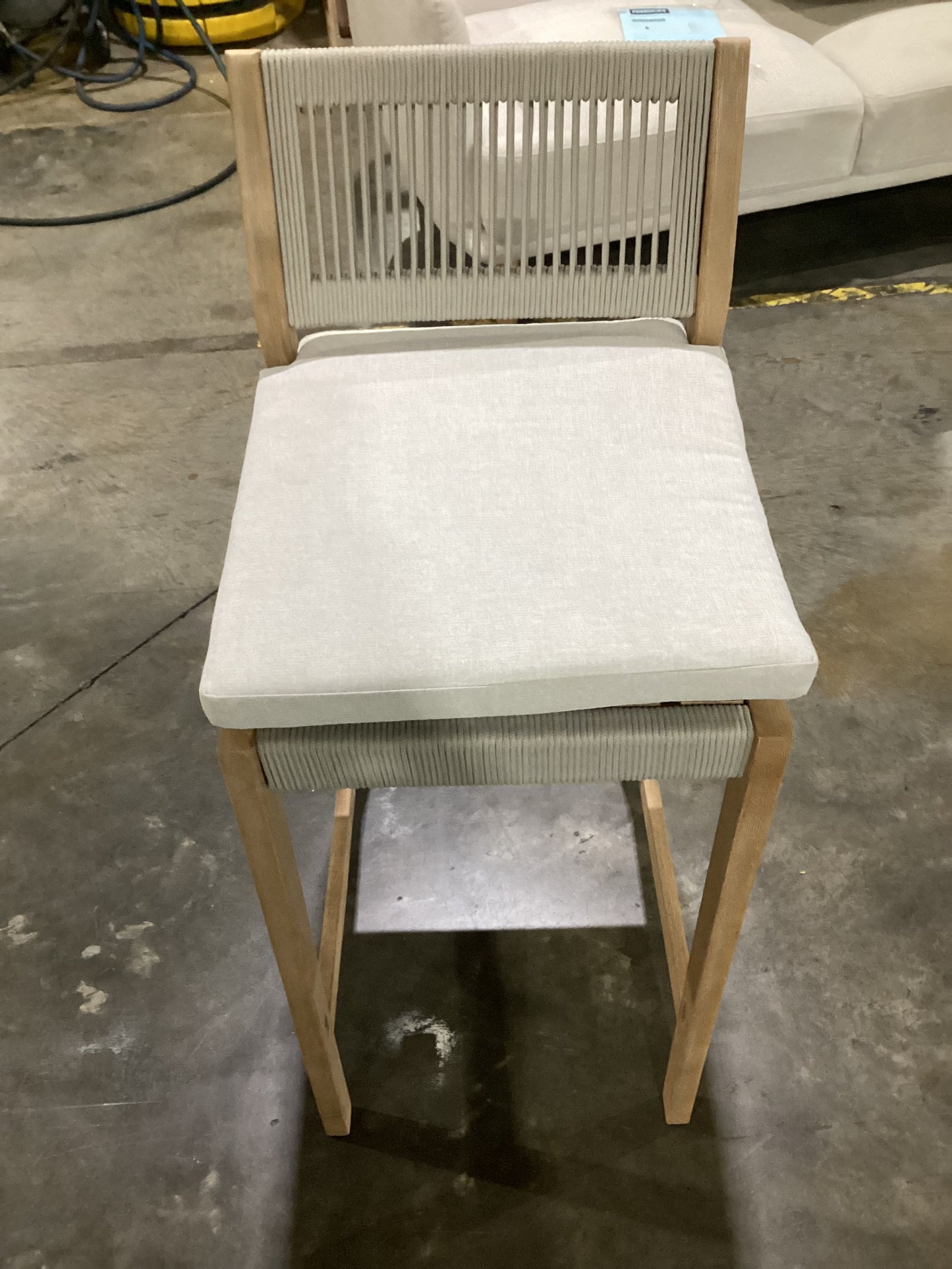 NSW CLN10919 Le Vent Outdoor bar Stool Armless Acacia Natural