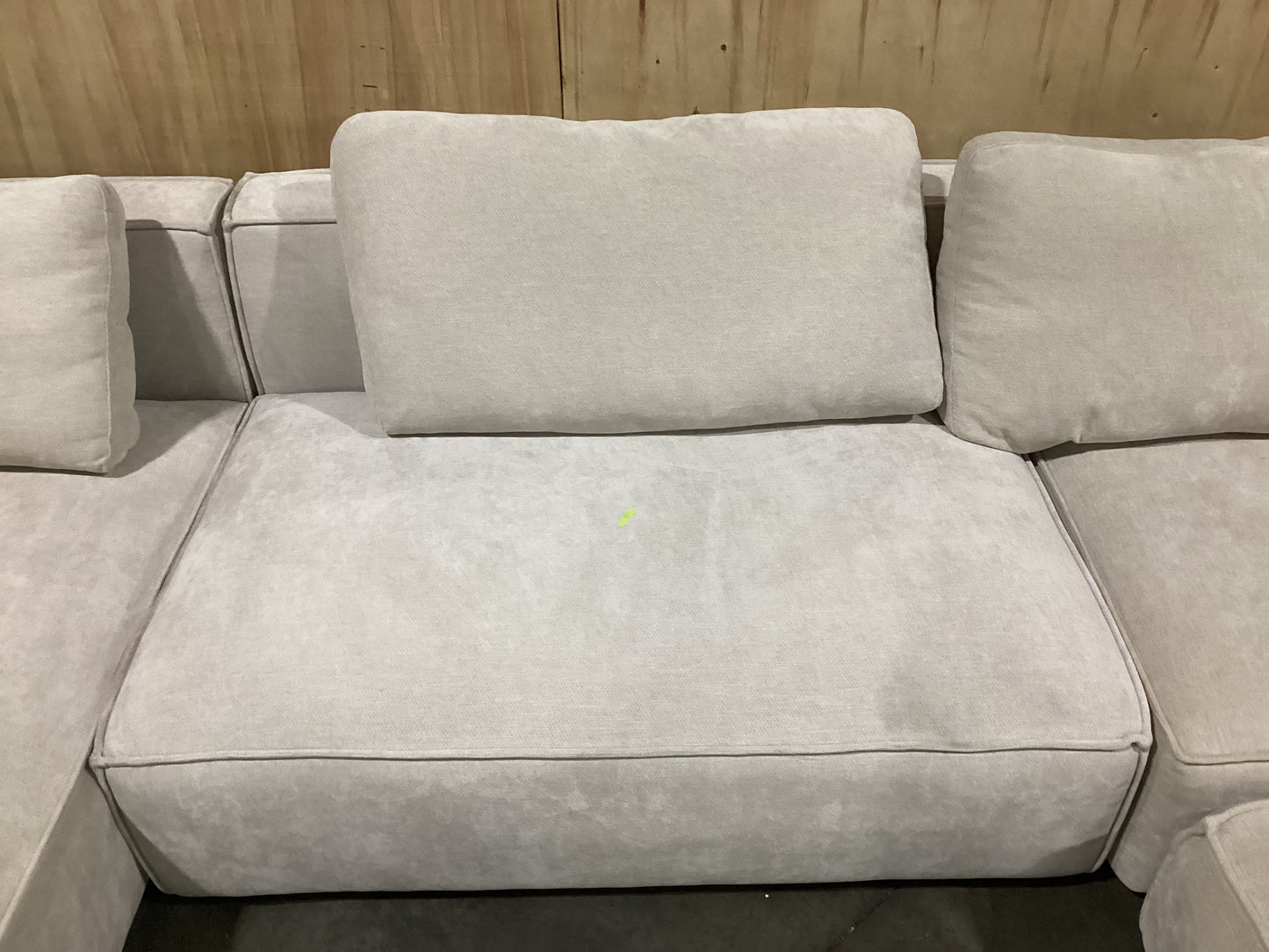 NSW MT24588 Apartment Modular LAF Chaise+Corner+End Terminal  RAF+ 2S Armless Glamour Natural