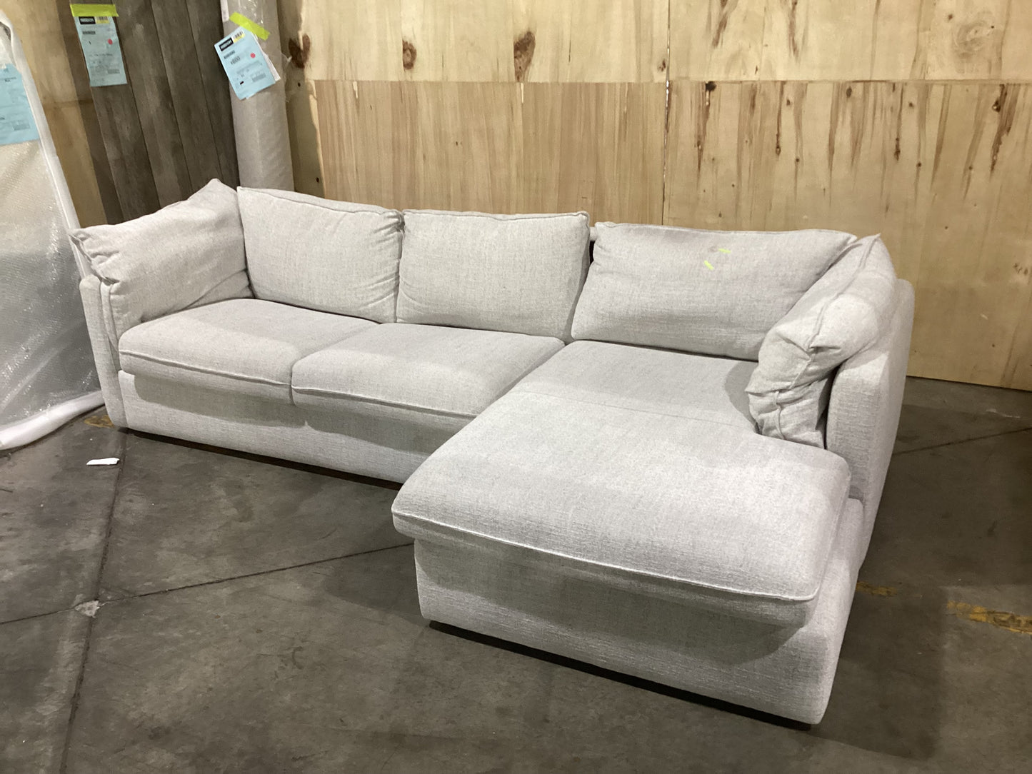 NSW MT24597 Sorrento Modular Sofa Bed 3S LAF + RAF Chaise Nathan Cloud