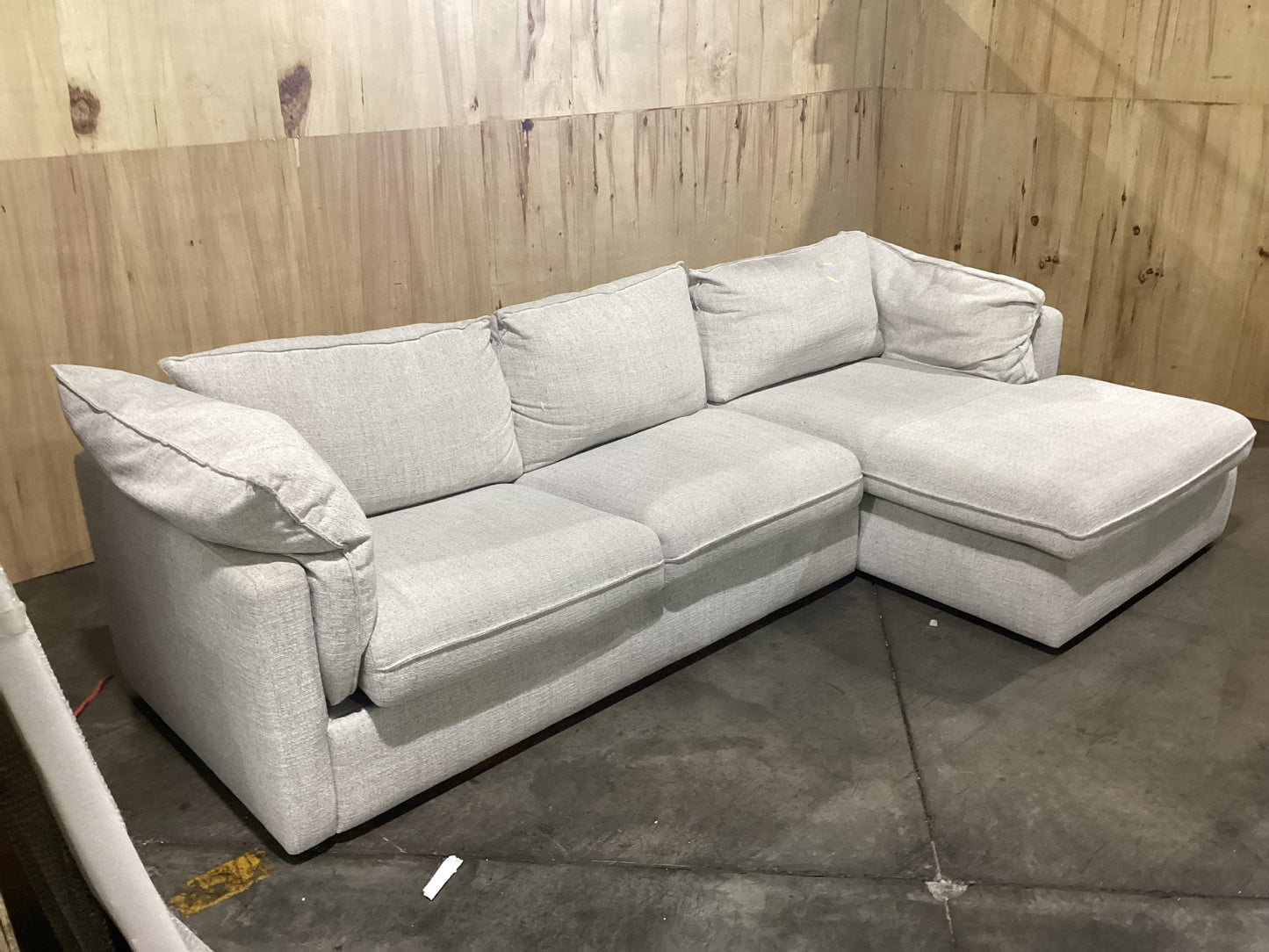 NSW MT24597 Sorrento Modular Sofa Bed 3S LAF + RAF Chaise Nathan Cloud