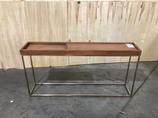 NSW CLN10965 Recess Console Table Base Natural (No Top)