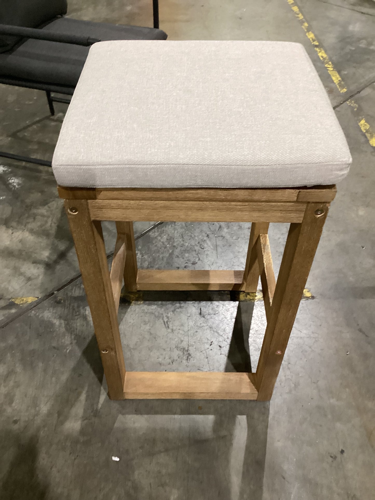 NSW CLN10970 Cannes Outdoor Bar Stool Acacia Natural MKII