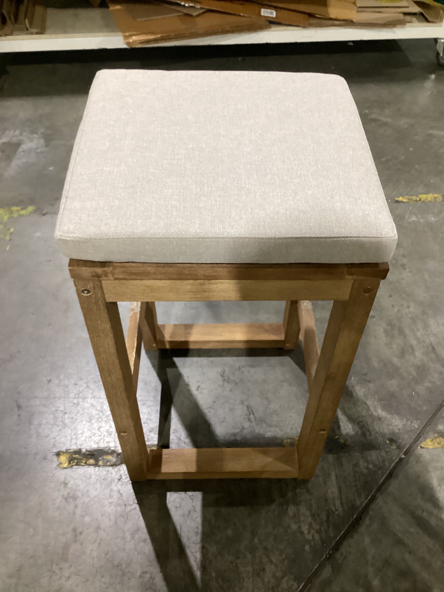 NSW CLN10970 Cannes Outdoor Bar Stool Acacia Natural MKII