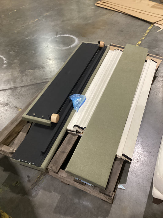 NSW MT24598 Alina Standard Queen Bed + Tapered Headboard Olive