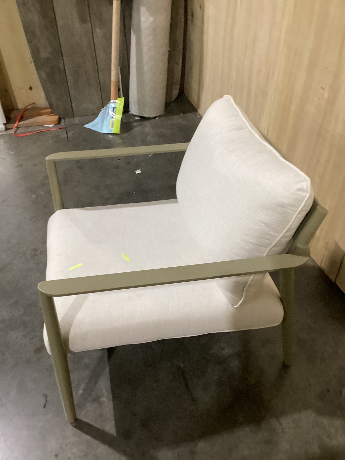 NSW CLN10975 Figaro Outdoor Armchair Aluminium Green