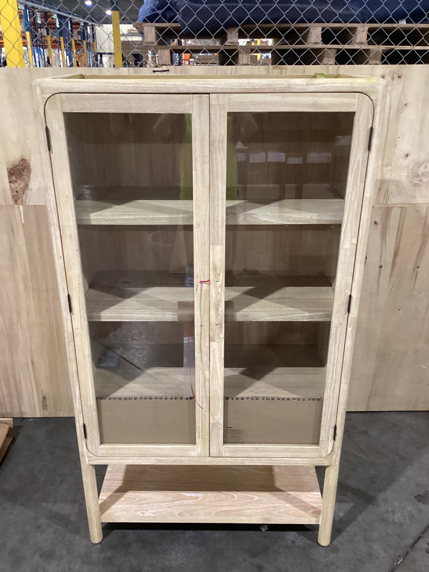 NSW PRN20405 Riviera Display Cabinet 100x45cm Natural