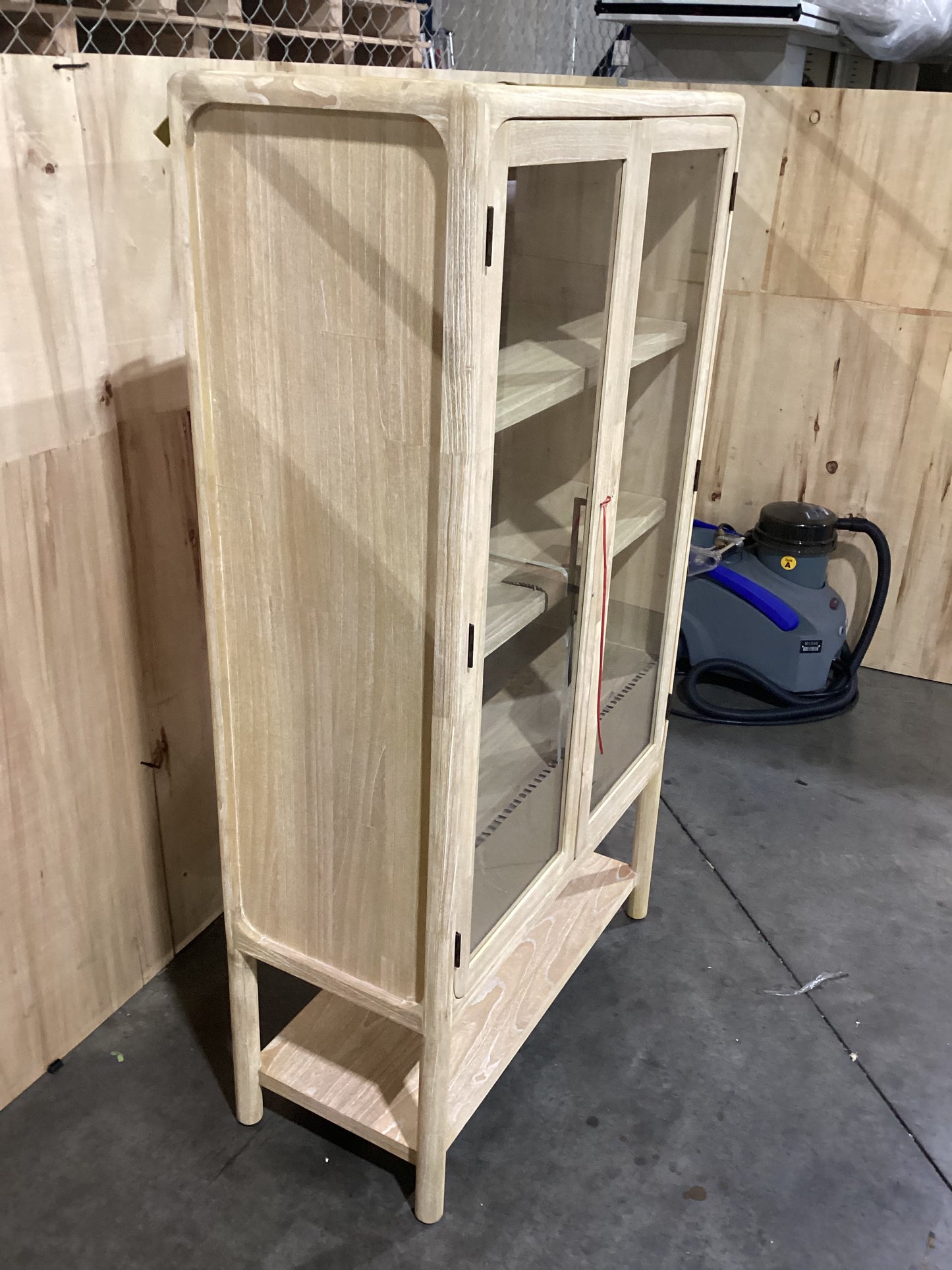 NSW PRN20405 Riviera Display Cabinet 100x45cm Natural