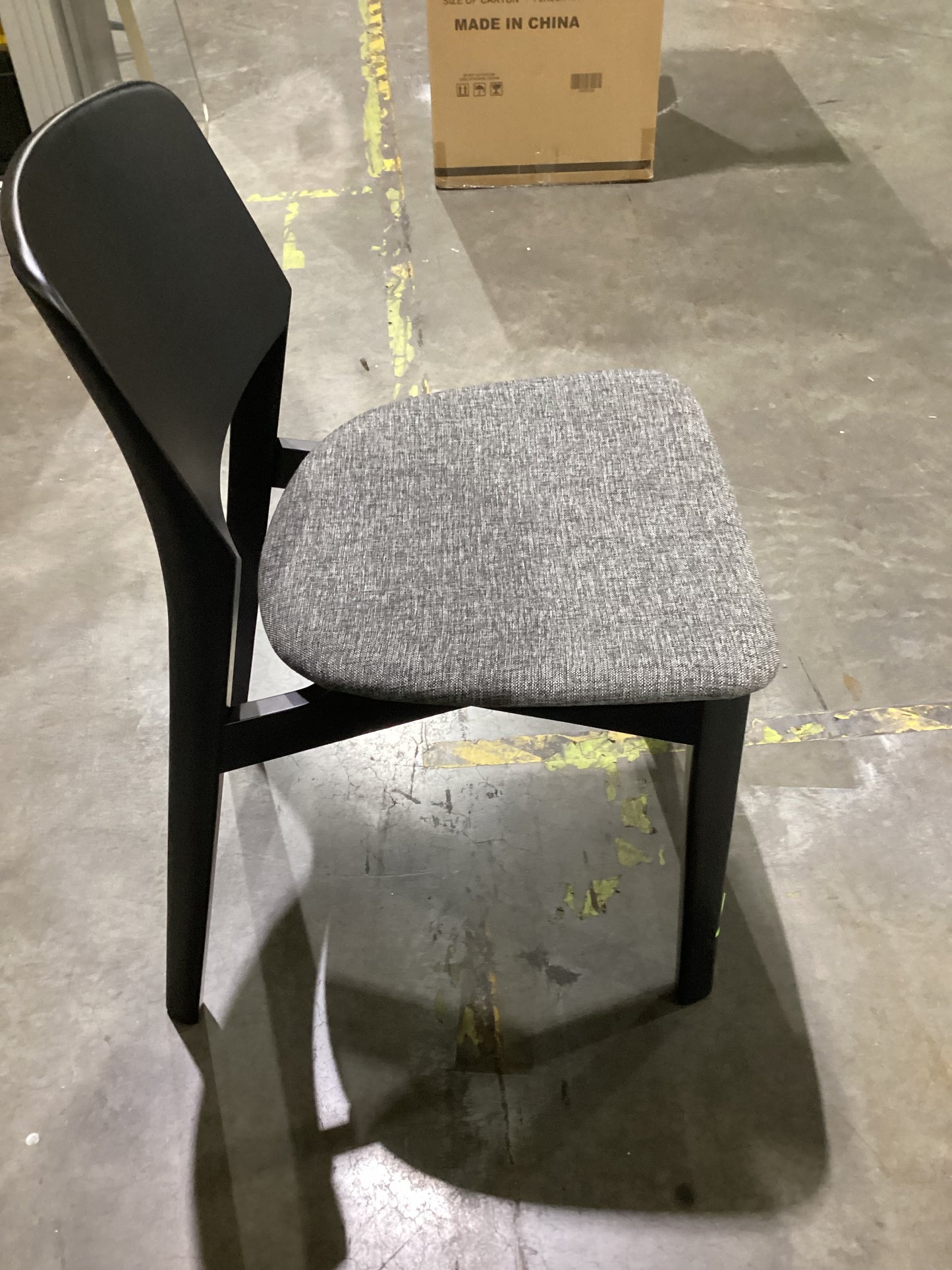 NSW CLN10994 Bowral Dining Chair Black/Charcoal