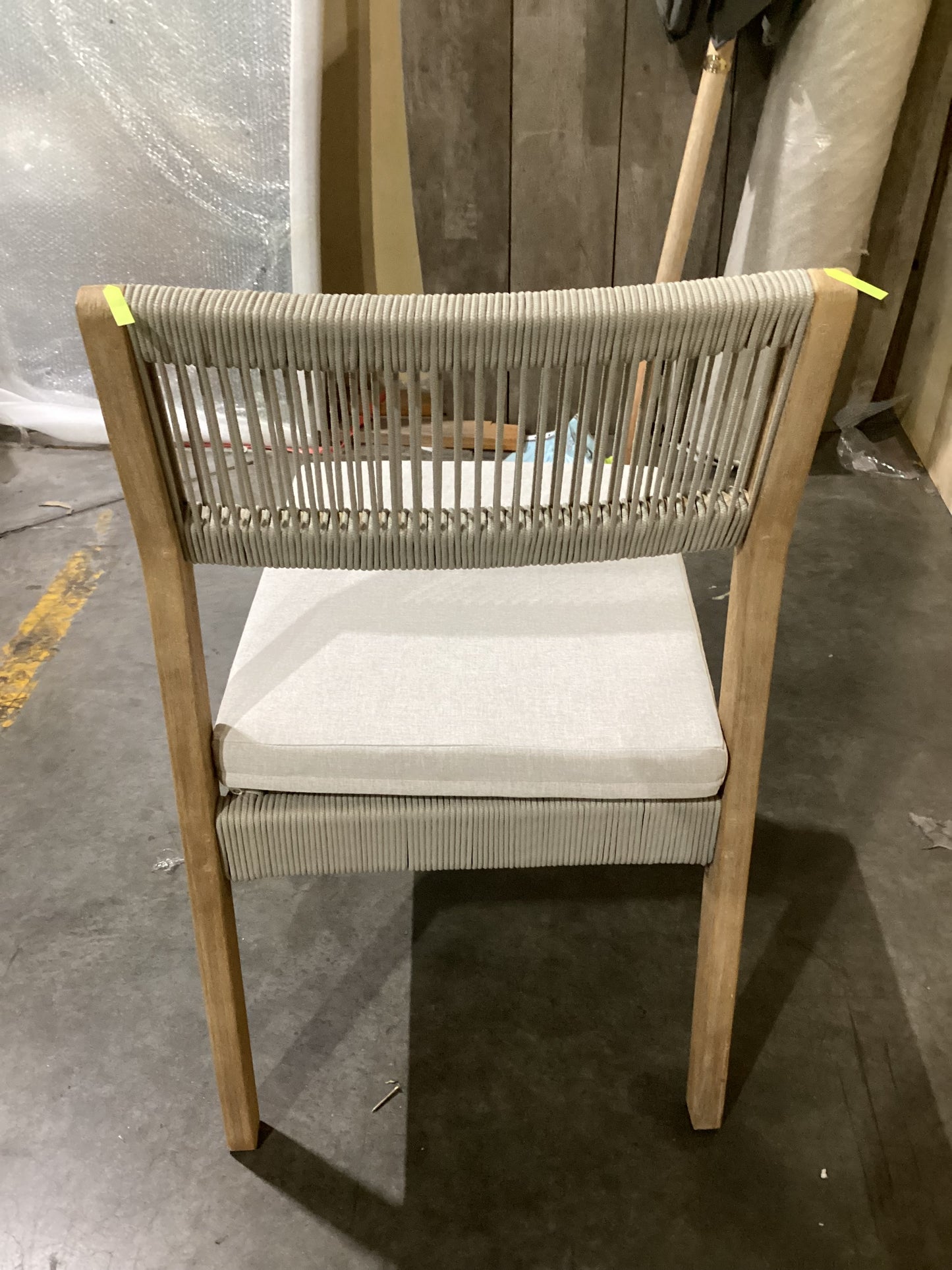 NSW CLV10019 Le Vent Outdoor Dining Chair Armless Acacia Natural