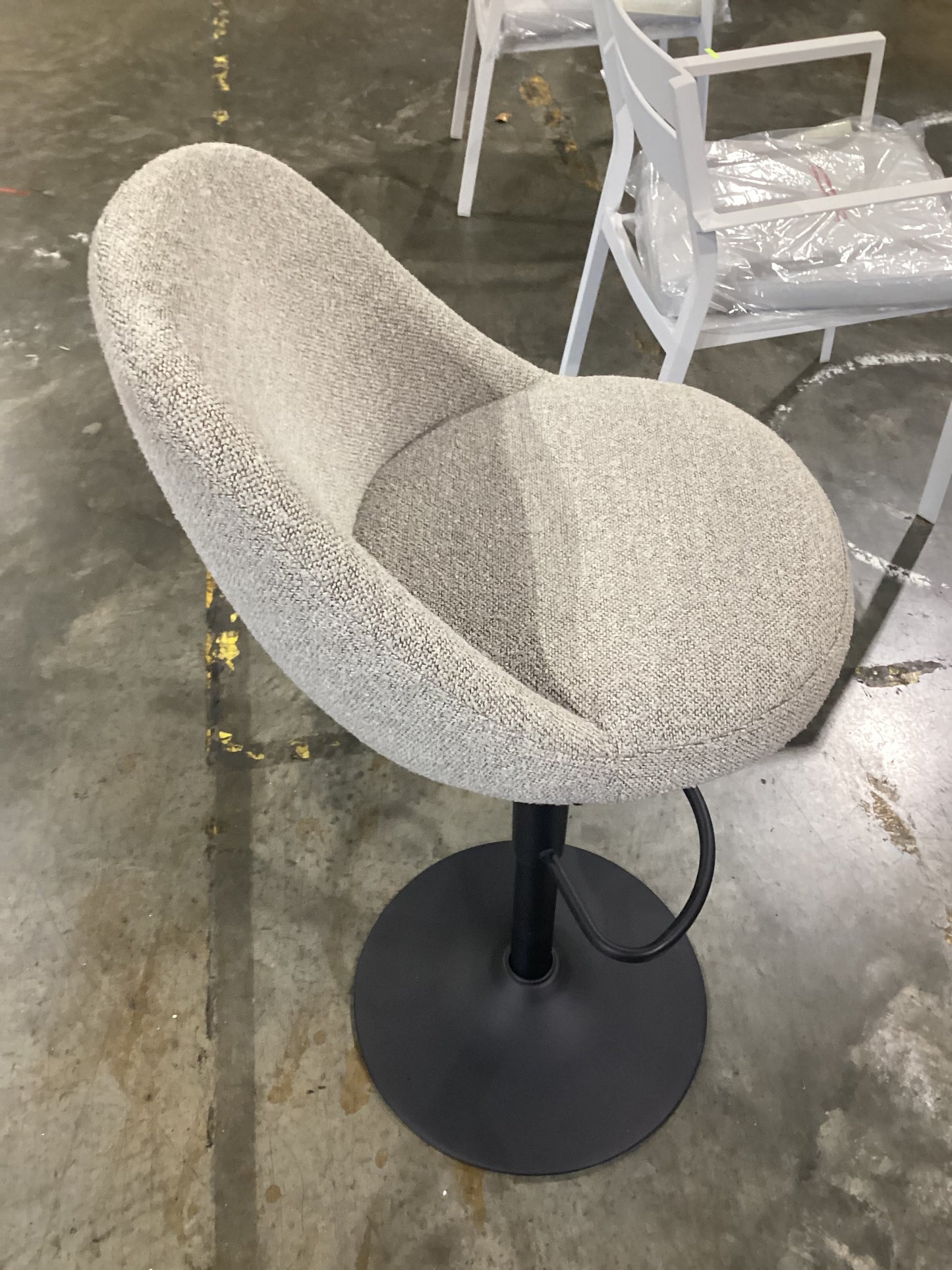 NSW CLN11432 Selena Counter Stool Crush Light Grey