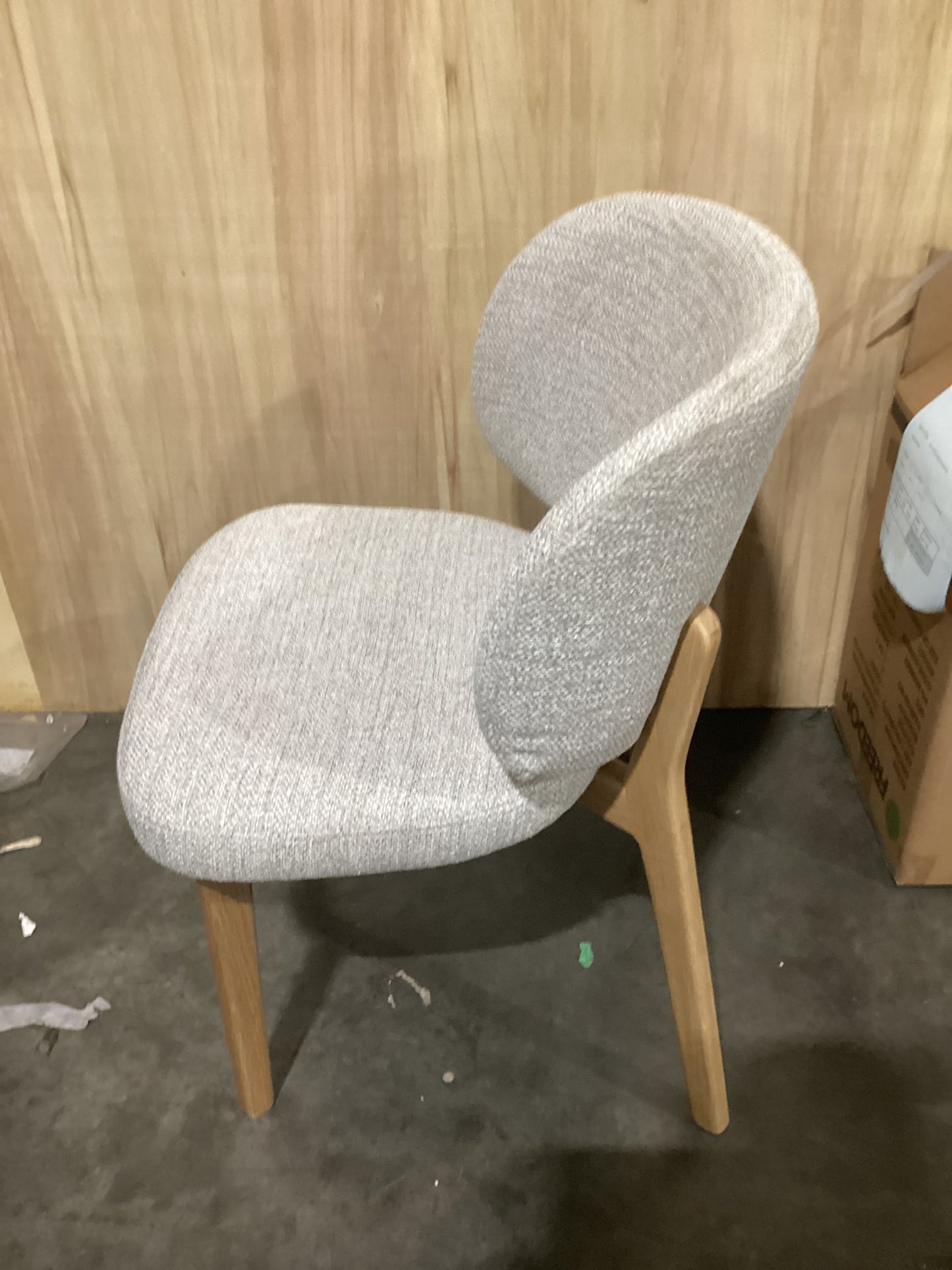 NSW CLN11446 Gomez Dining Chair Oak Frame Oat