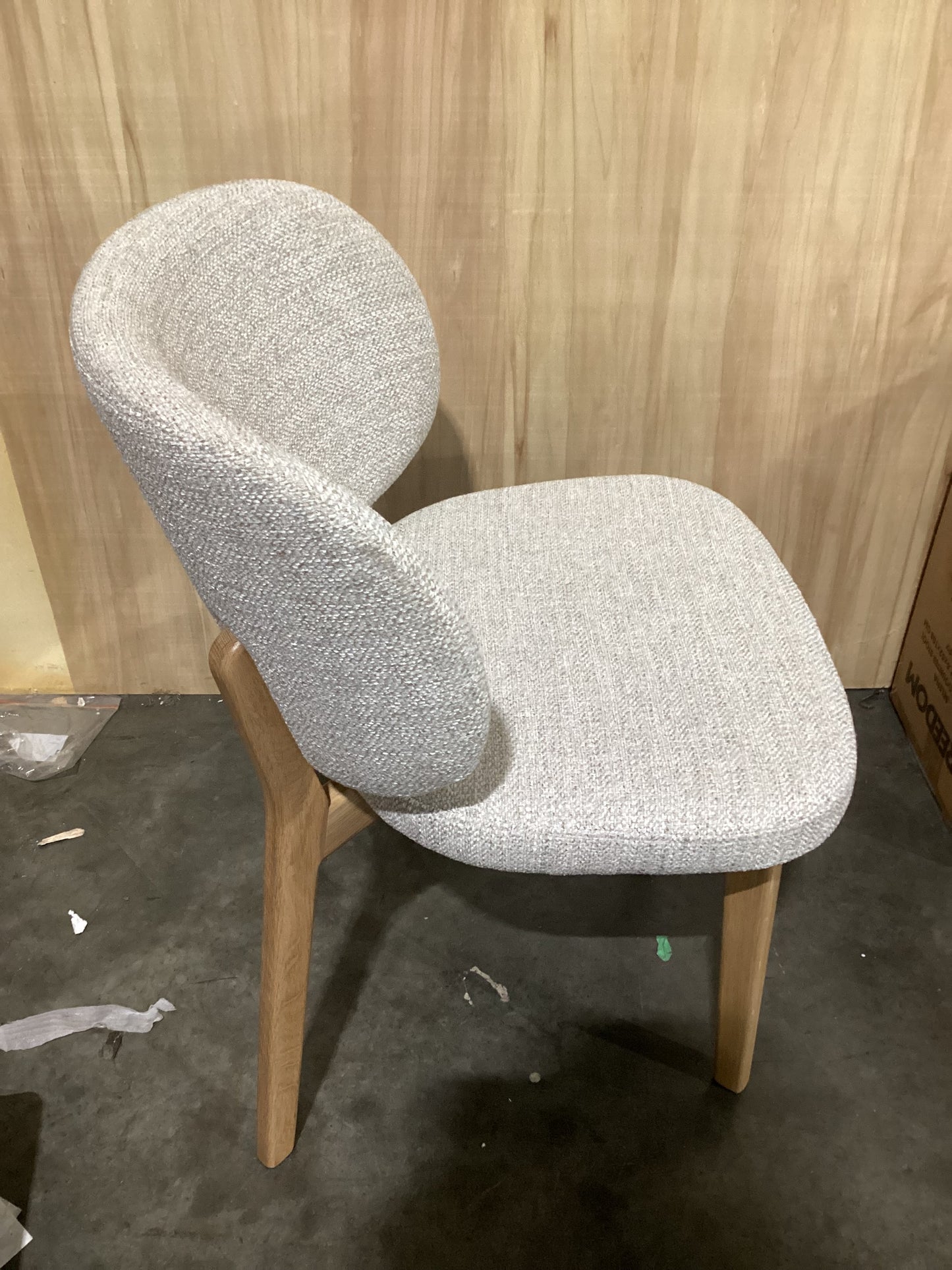 NSW CLN11446 Gomez Dining Chair Oak Frame Oat