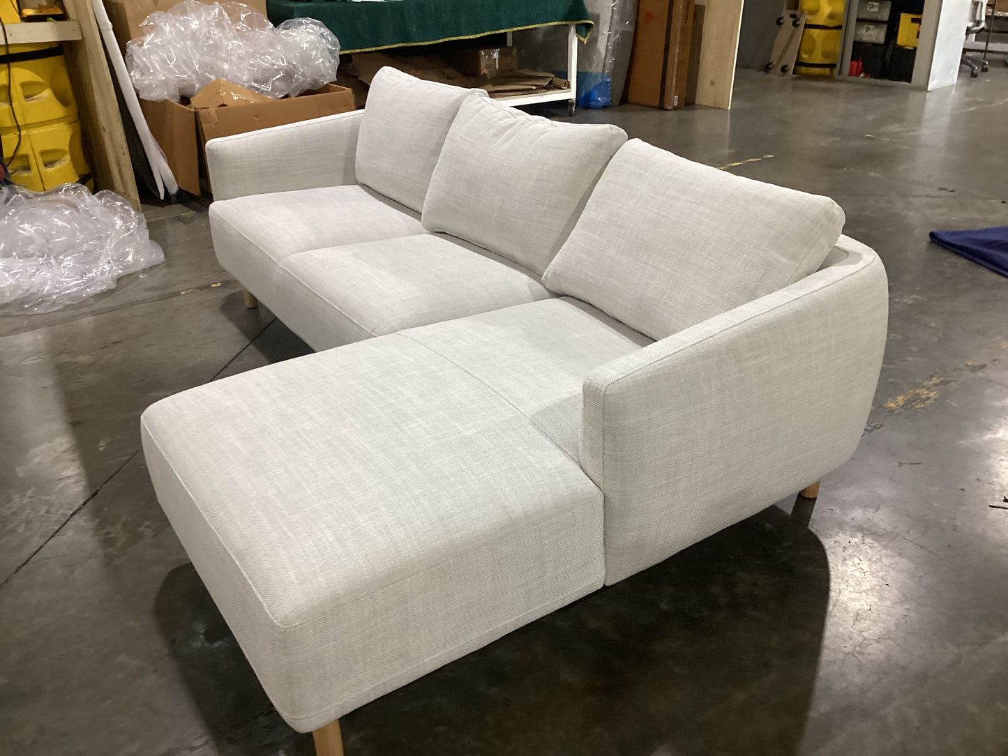 NSW MT24604 Zara Modular 3S LAF+Chaise RAF Accord Natural