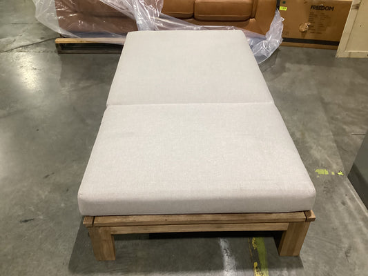 NSW CLN11466 Cannes Outdoor Sun Lounger Large Acacia Natural MKII