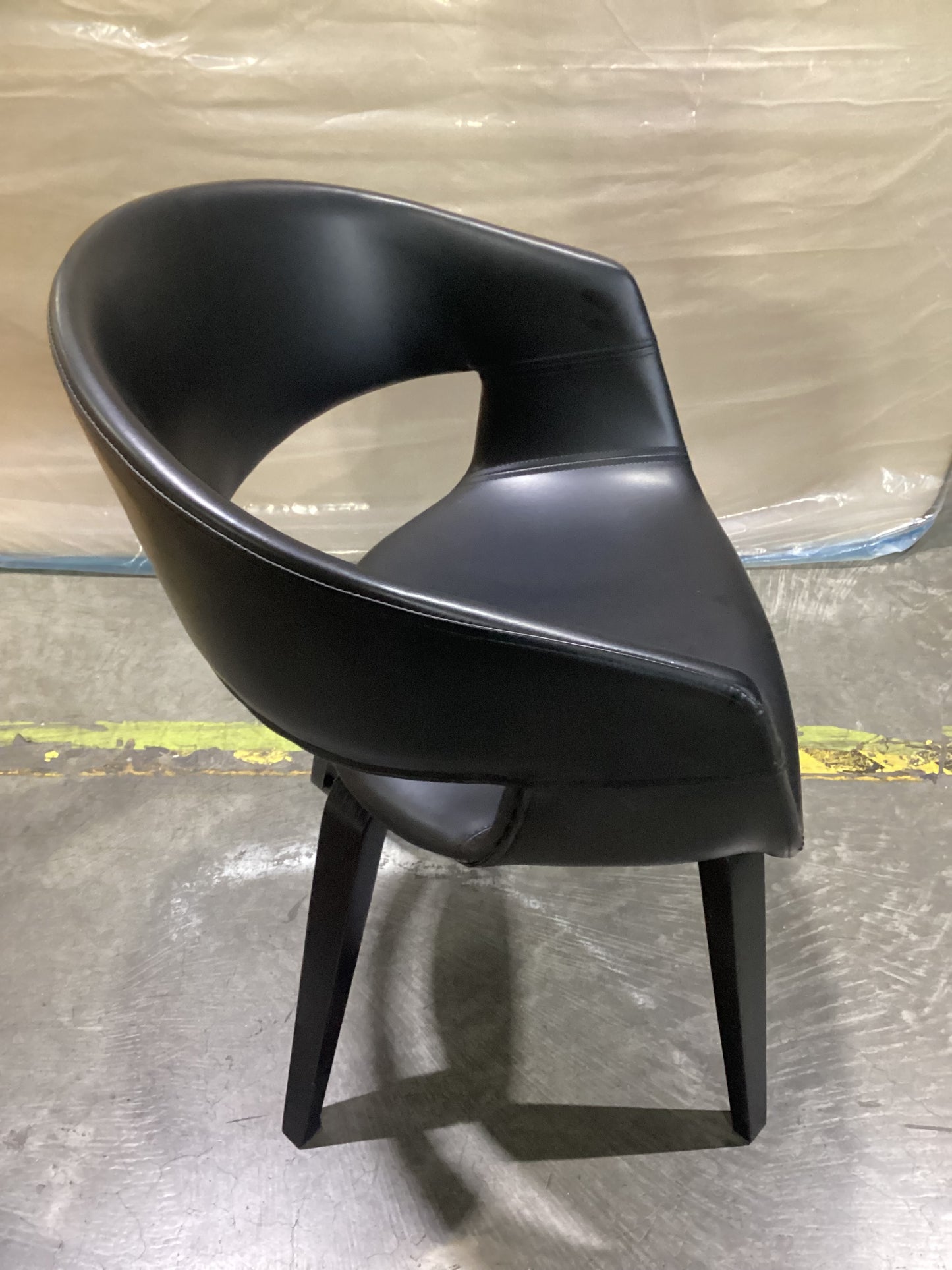 NSW CLN11476 Ladle Dining Chair Black