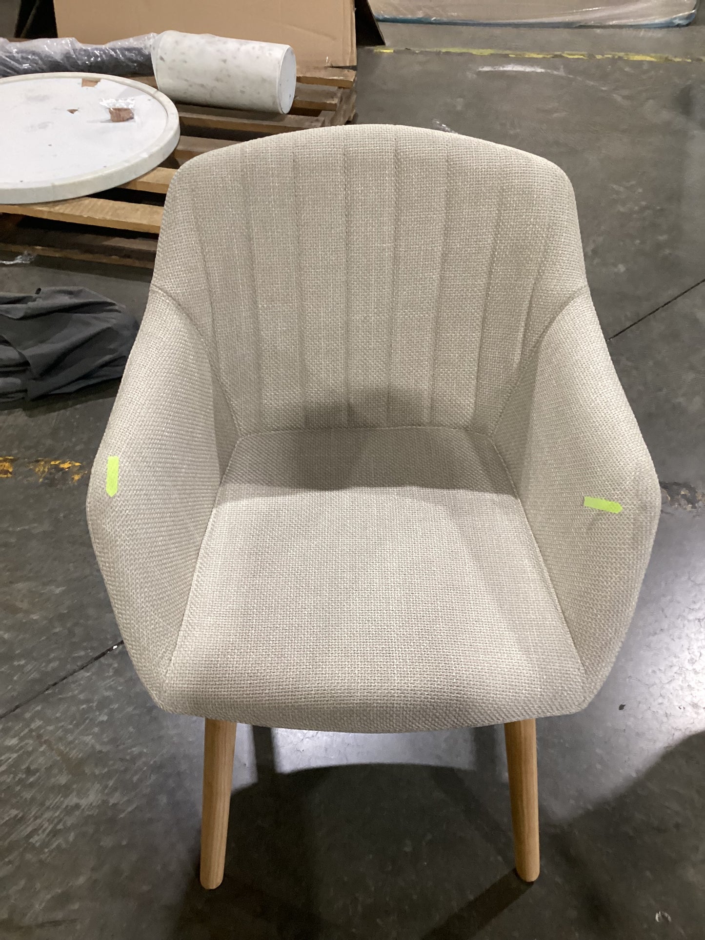 NSW CLN11483 Palmer Carver Dining Chair Beige