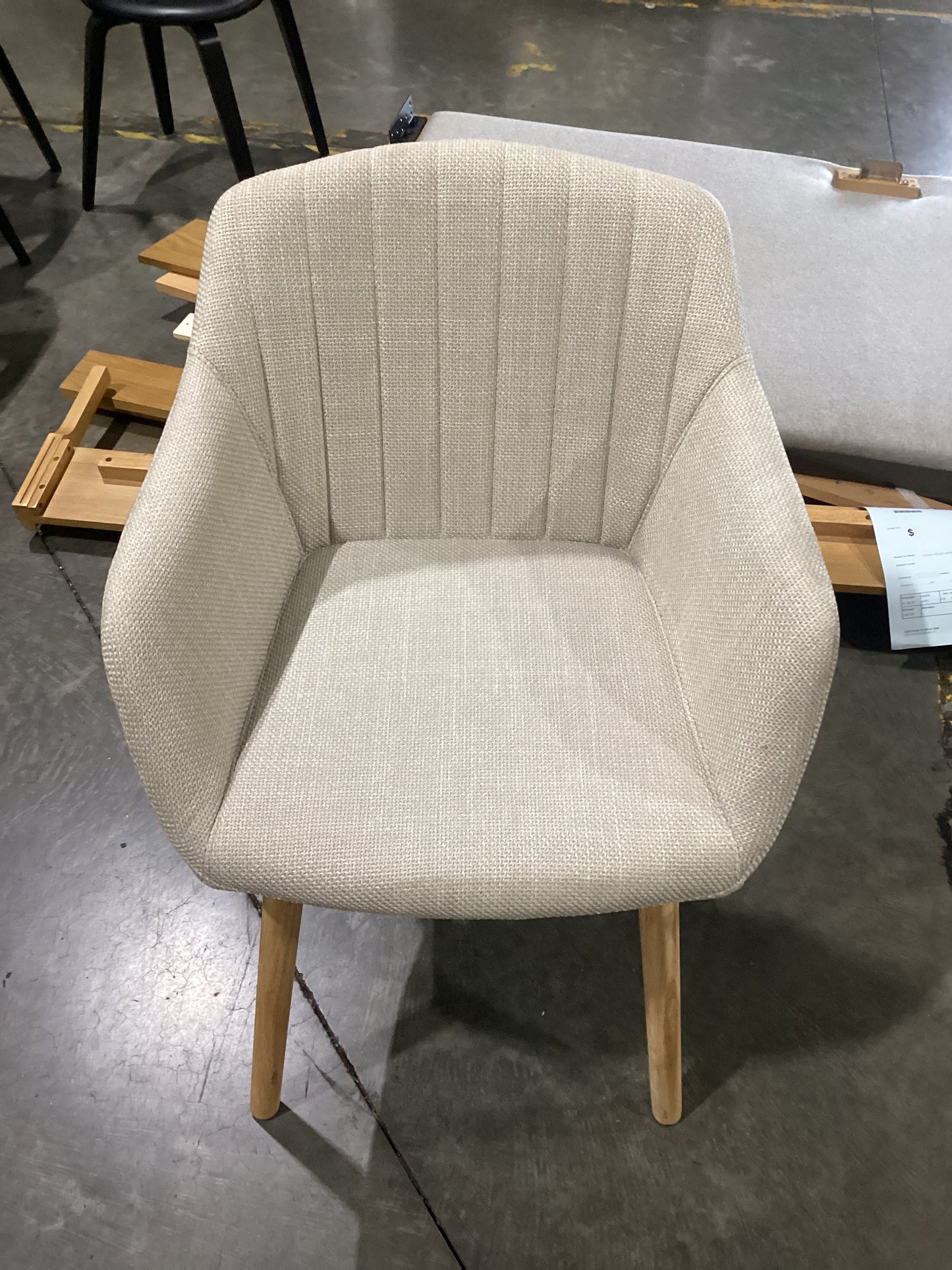 NSW CLN11482 Palmer Carver Dining Chair Beige