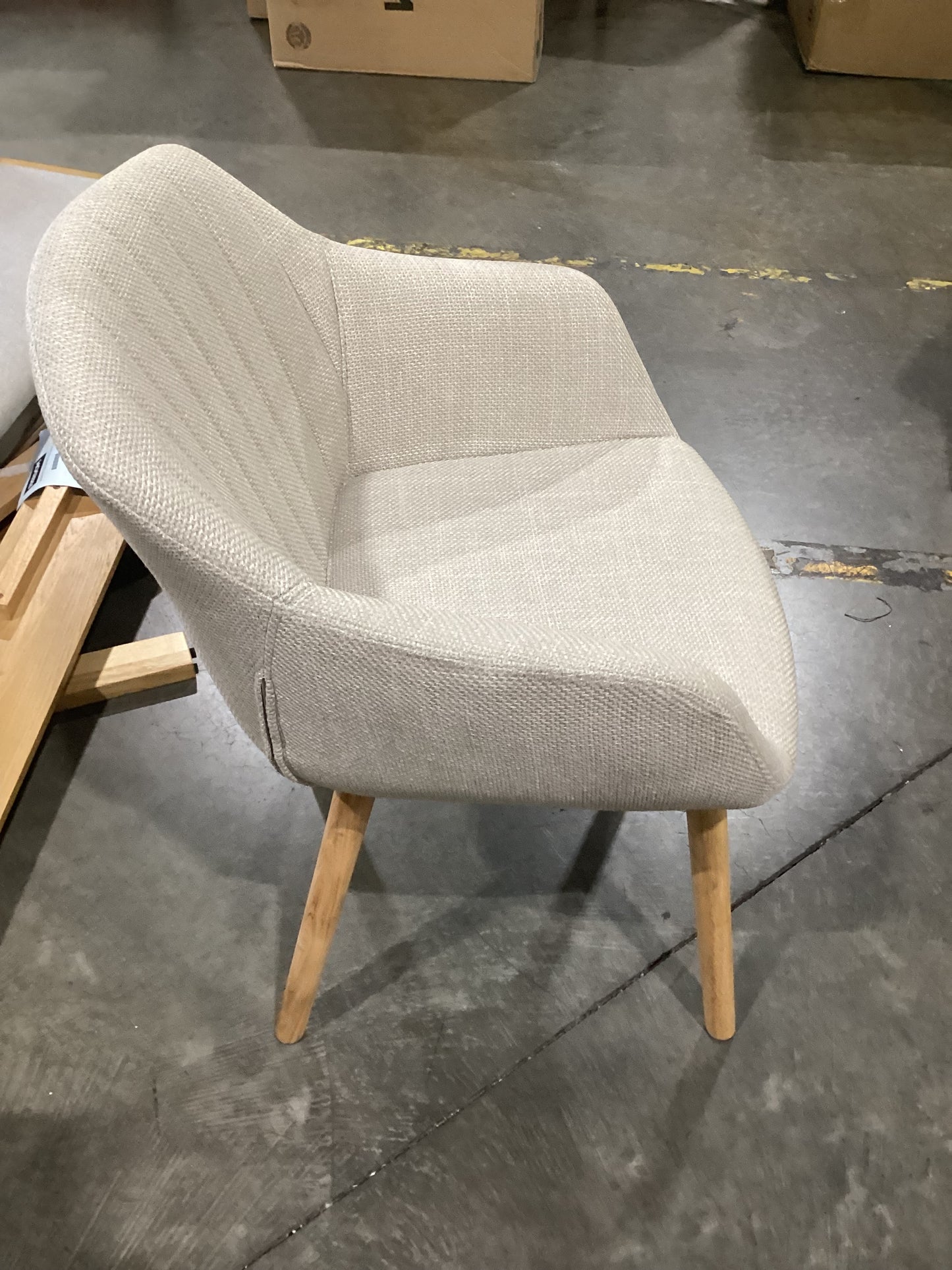 NSW CLN11482 Palmer Carver Dining Chair Beige