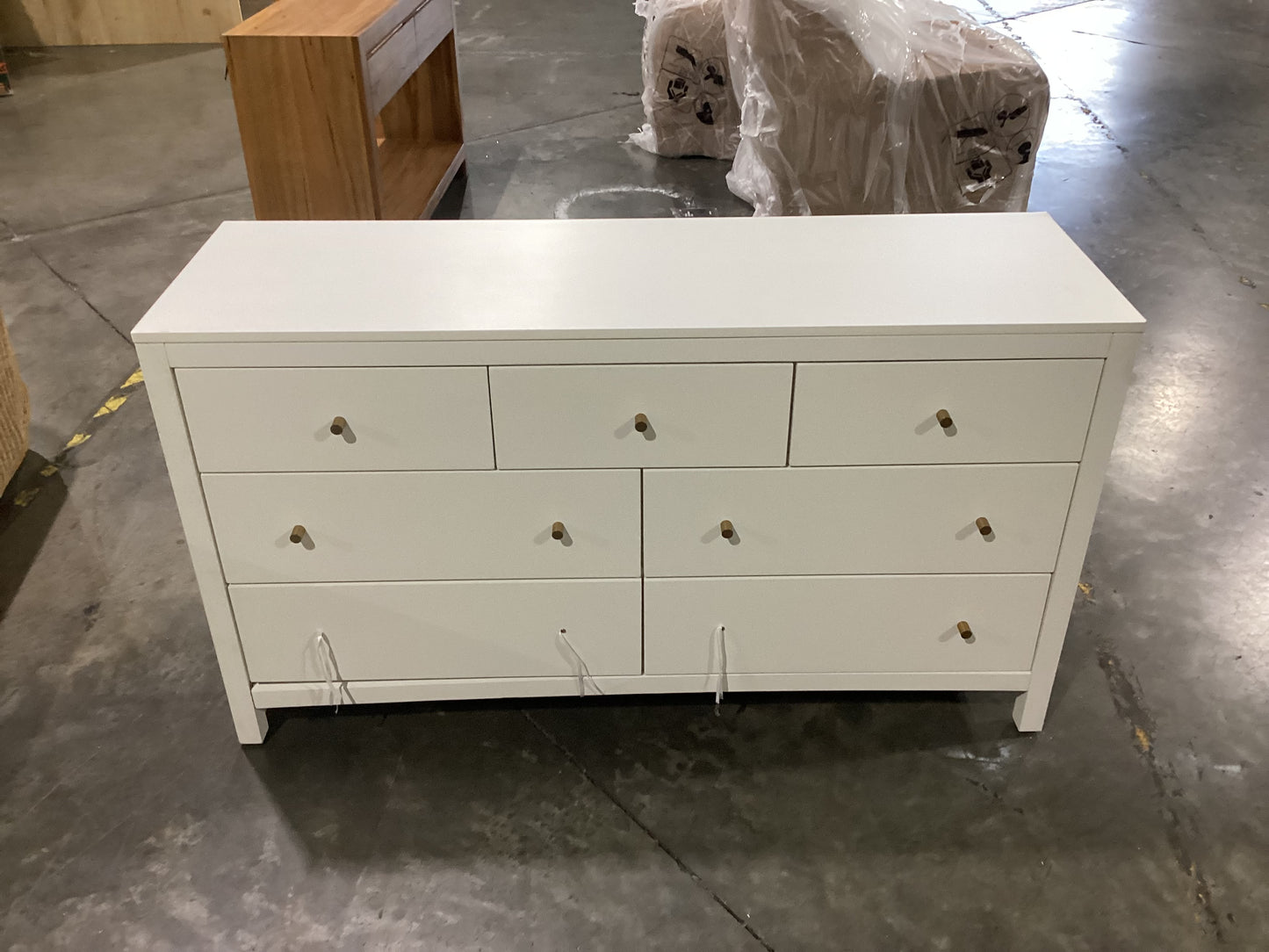 NSW CLN11556 Dover Dresser 7 Drawer White