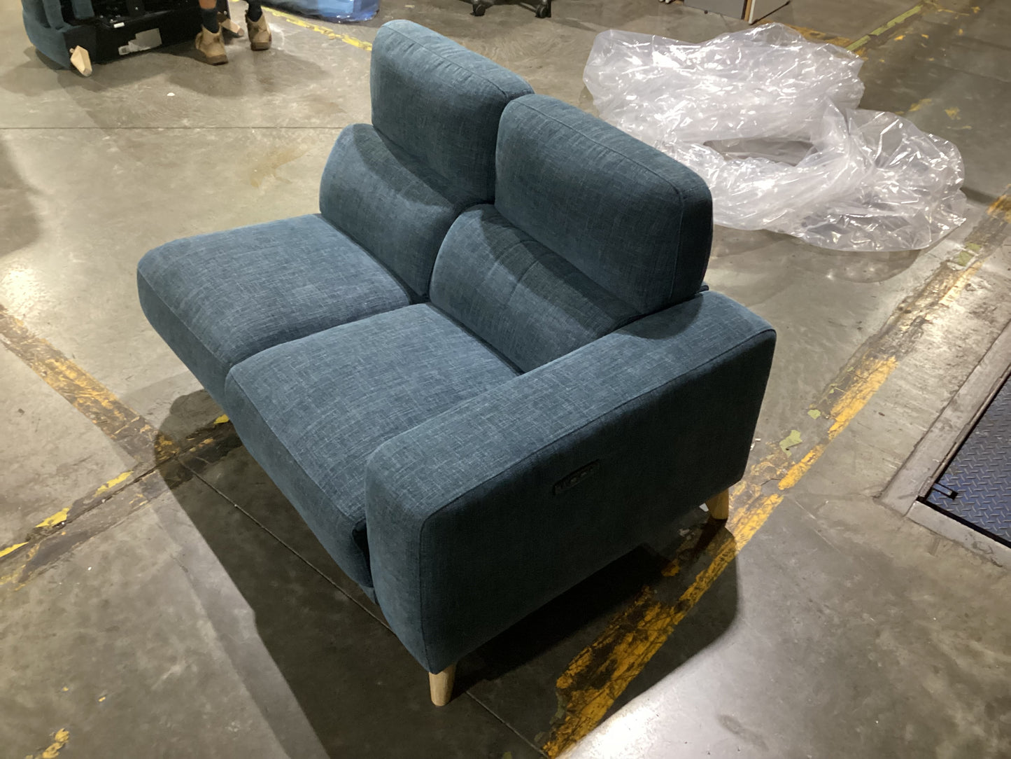NSW MT24630 Sterling Electric Recliner Sofa 3S Top Denim