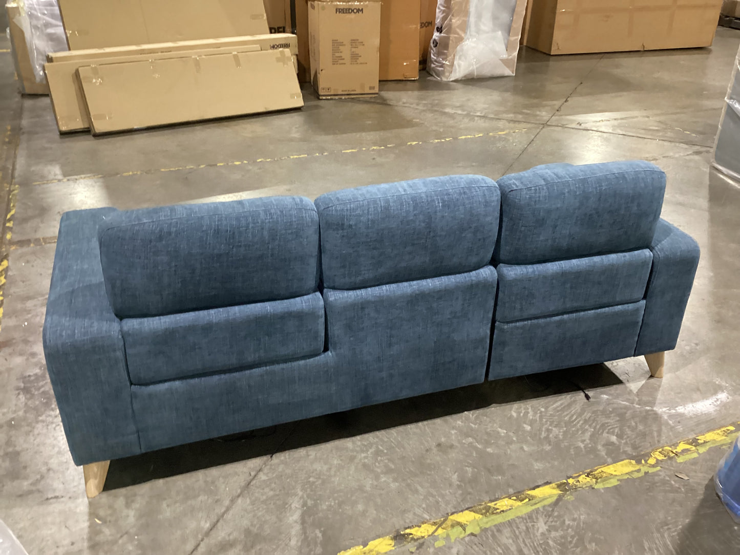 NSW MT24630 Sterling Electric Recliner Sofa 3S Top Denim